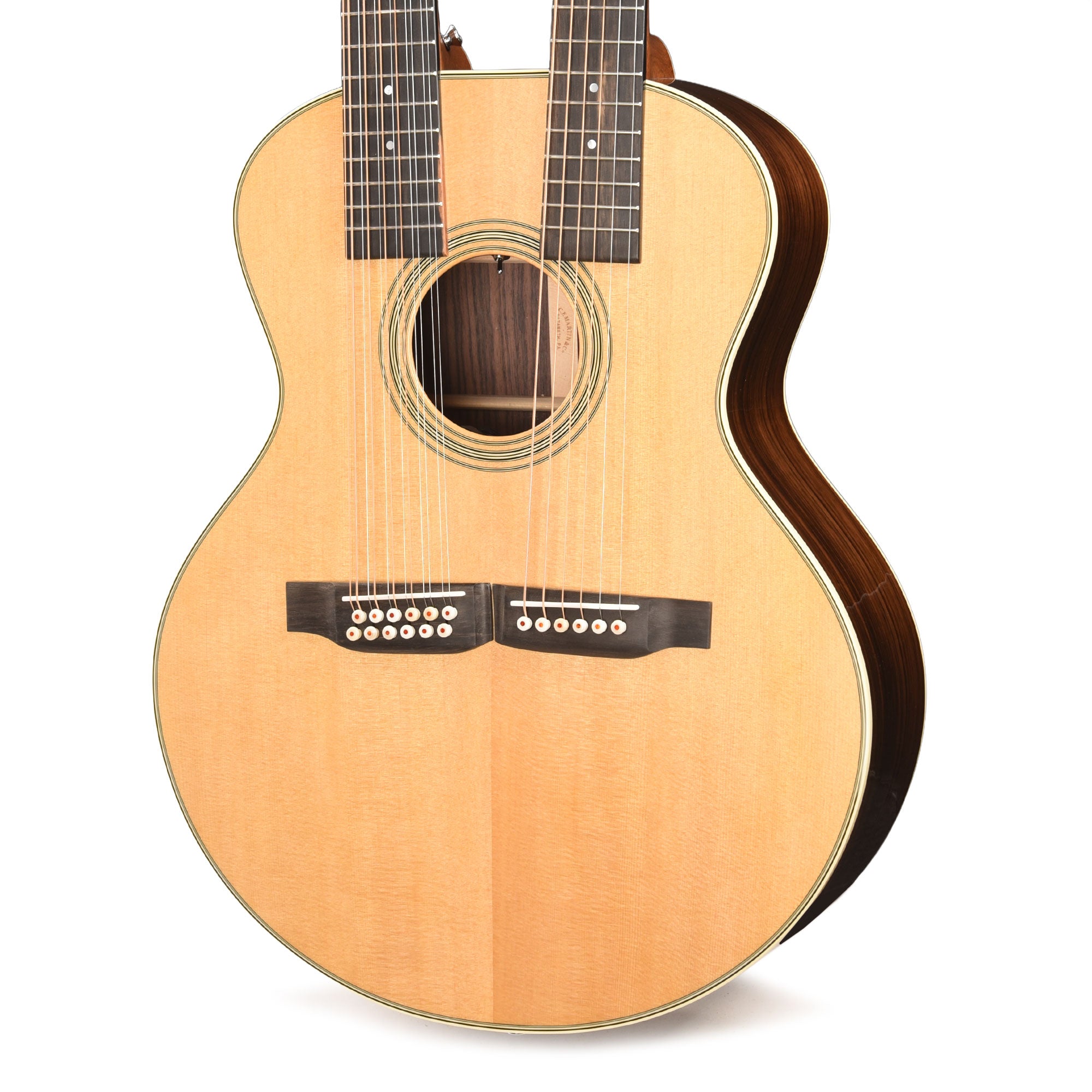 Martin Standard Series Grand J-28E Doubleneck Spruce/East Indian Rosewood Natural Acoustic Guitars / Concert