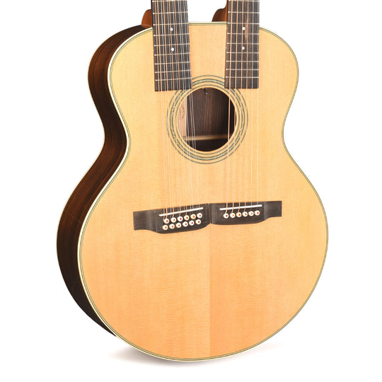 Martin Standard Series Grand J-28E Doubleneck Spruce/East Indian Rosewood Natural Acoustic Guitars / Concert