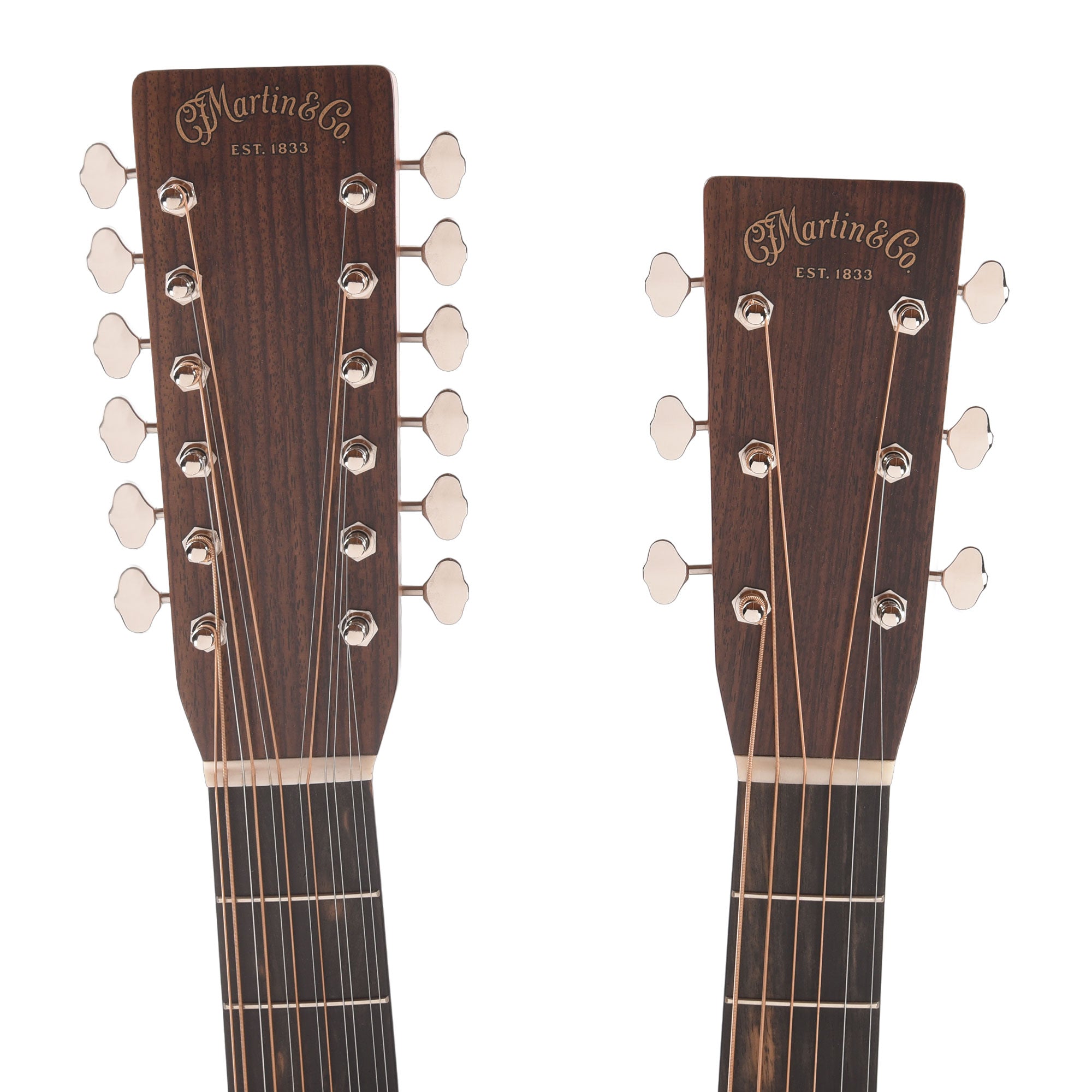 Martin Standard Series Grand J-28E Doubleneck Spruce/East Indian Rosewood Natural Acoustic Guitars / Concert