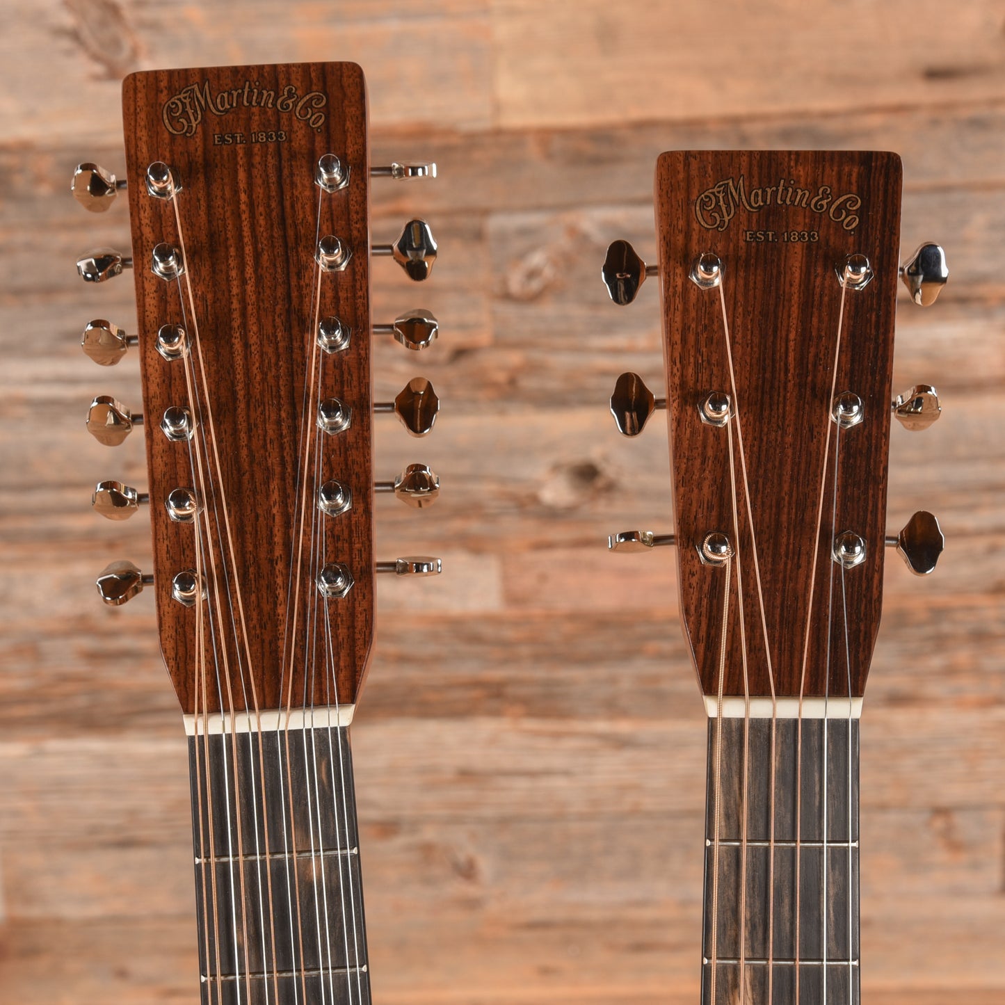 Martin Standard Series Grand J-28E Doubleneck Spruce/East Indian Rosewood Natural Acoustic Guitars / Concert