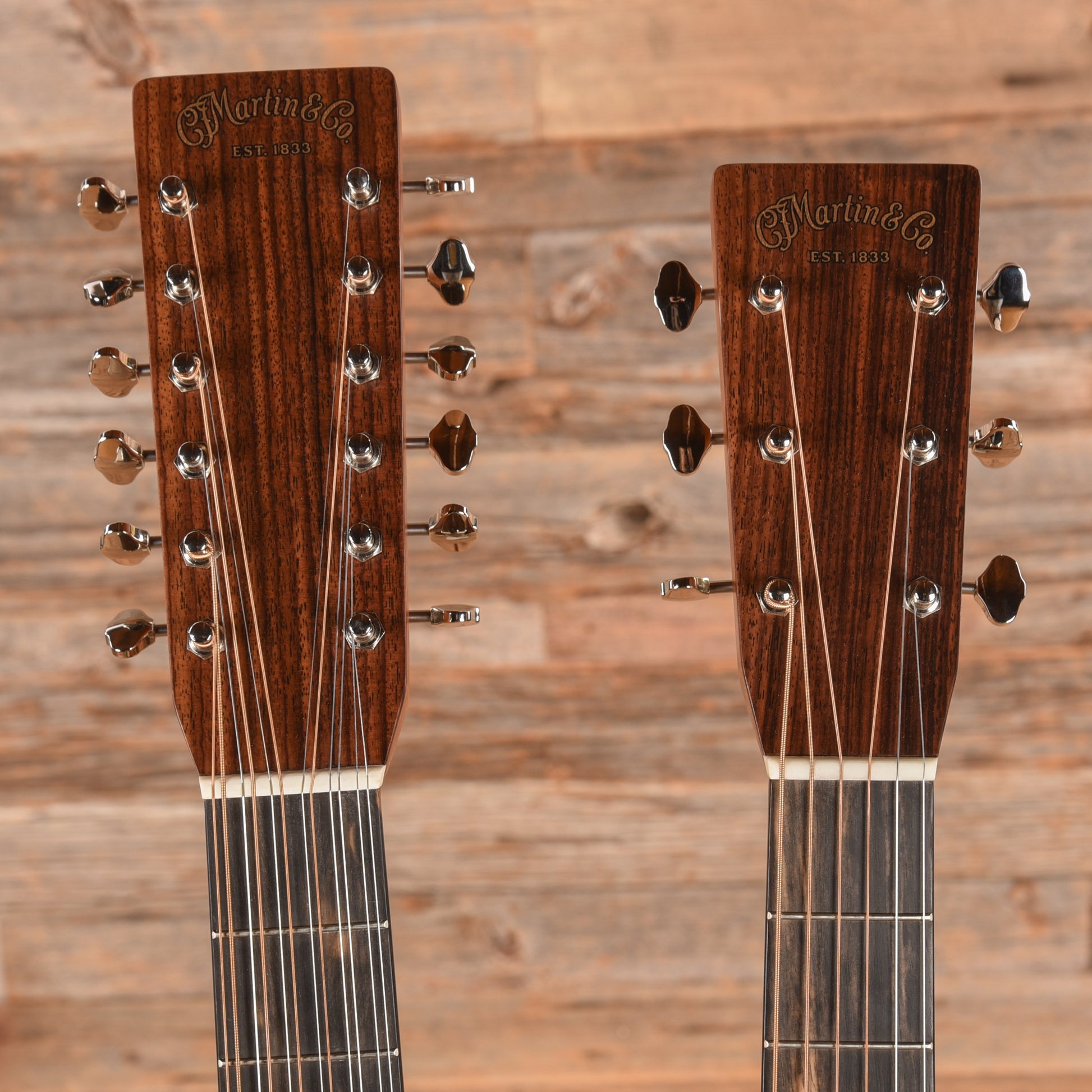 Martin Standard Series Grand J-28E Doubleneck Spruce/East Indian Rosewood Natural Acoustic Guitars / Concert