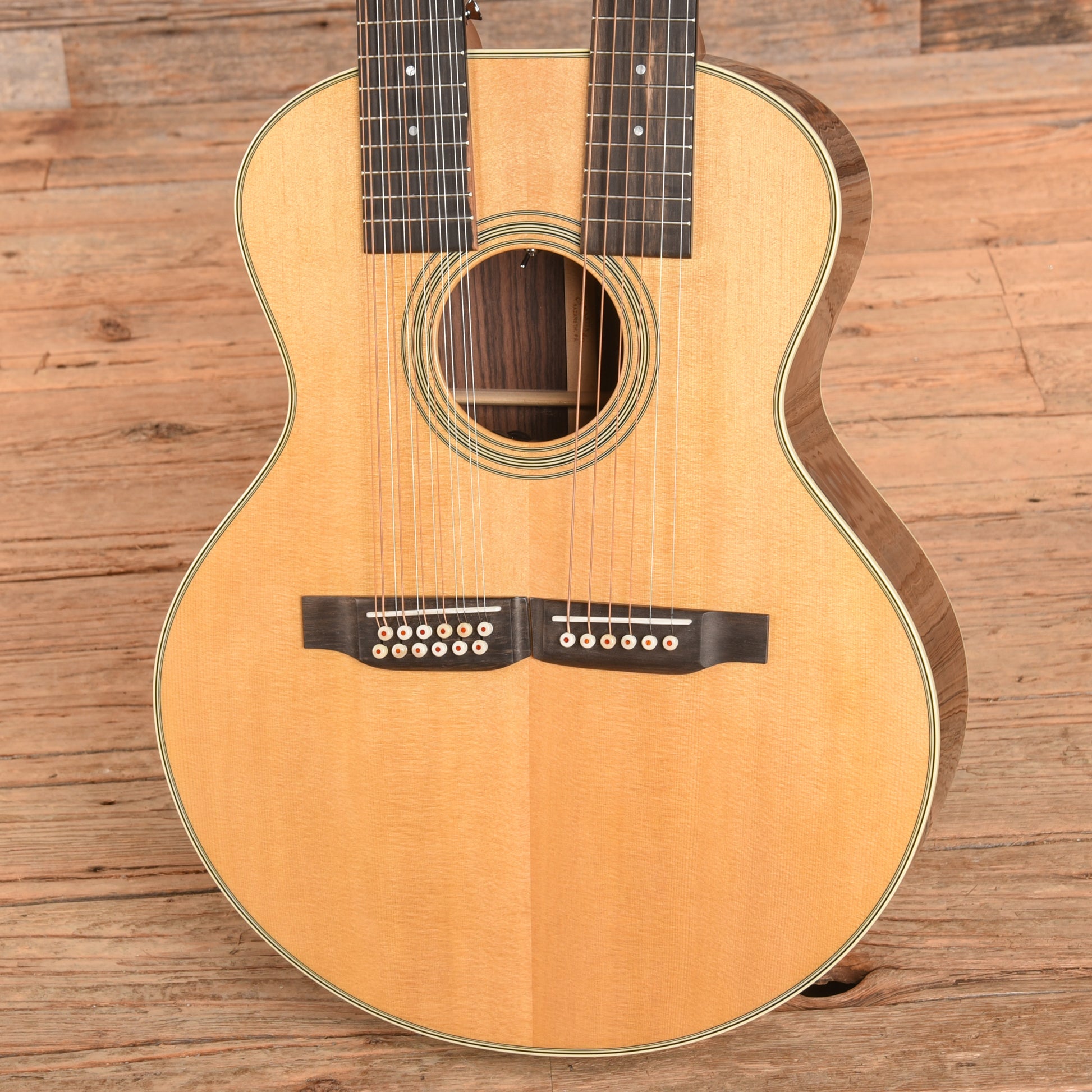 Martin Standard Series Grand J-28E Doubleneck Spruce/East Indian Rosewood Natural Acoustic Guitars / Concert