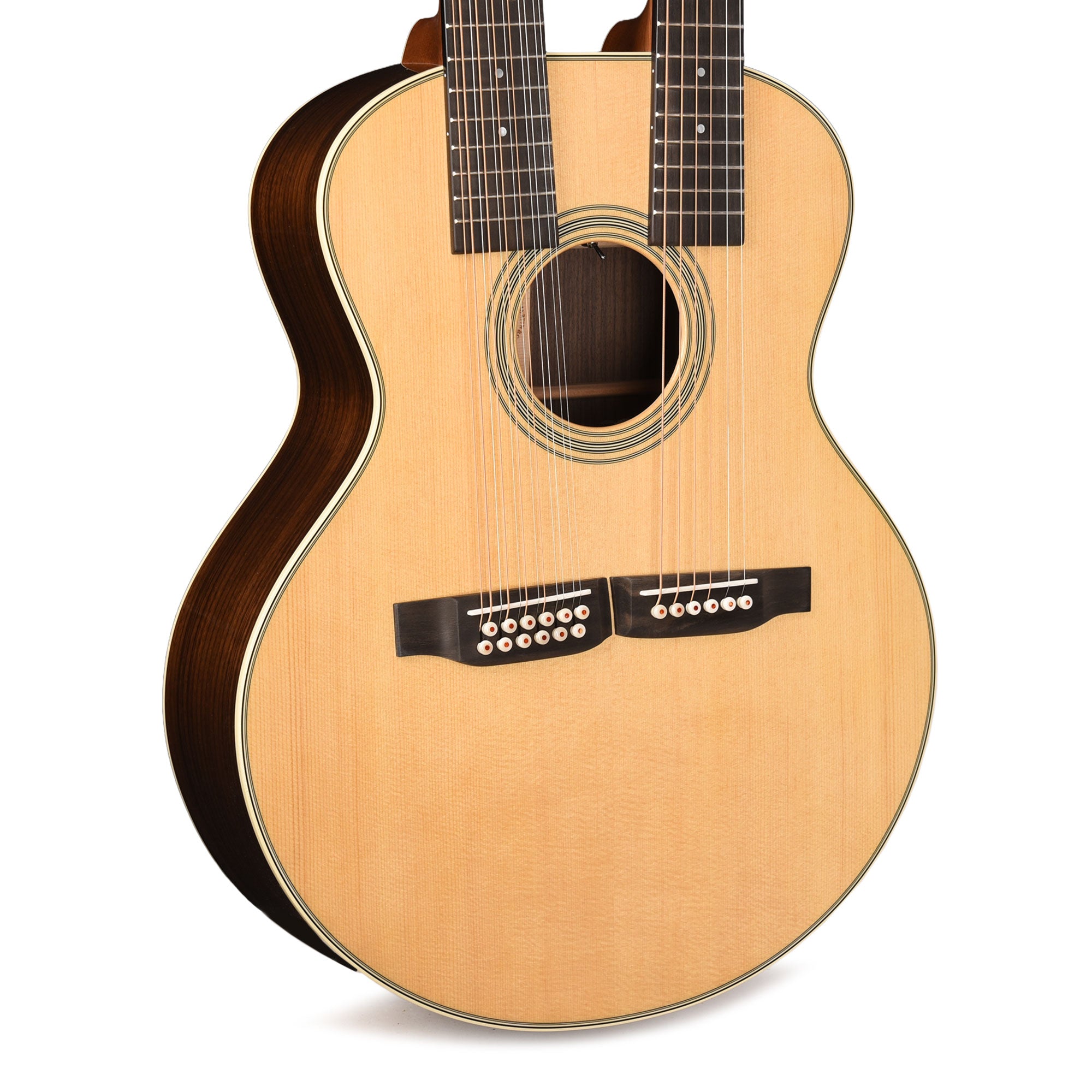 Martin Standard Series Grand J-28E Doubleneck Spruce/East Indian Rosewood Natural Acoustic Guitars / Concert