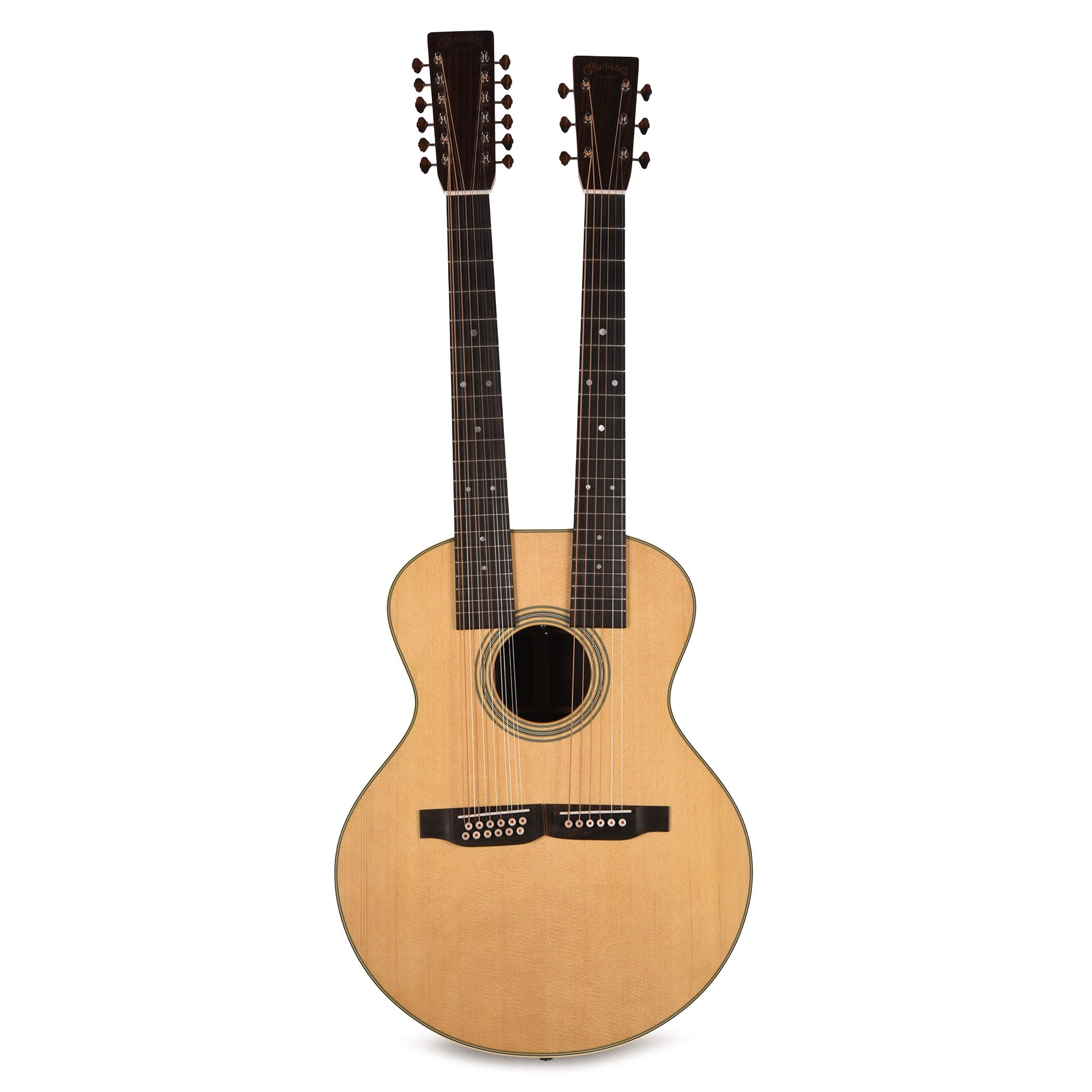 Martin Standard Series Grand J-28E Doubleneck Spruce/East Indian Rosewood Natural Acoustic Guitars / Concert