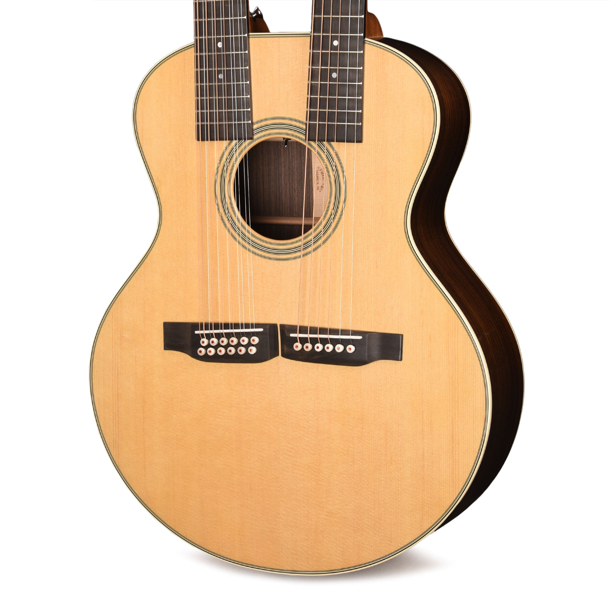 Martin Standard Series Grand J-28E Doubleneck Spruce/East Indian Rosewood Natural Acoustic Guitars / Concert