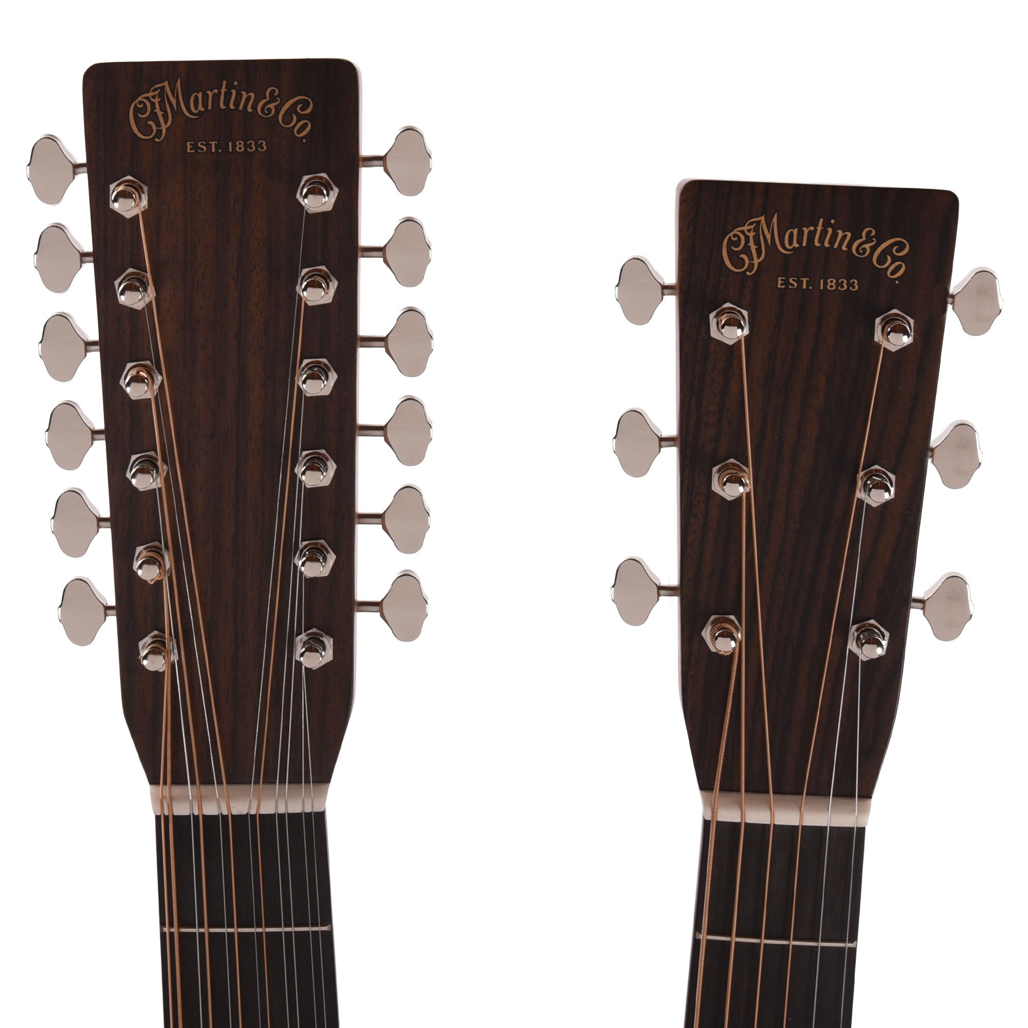 Martin Standard Series Grand J-28E Doubleneck Spruce/East Indian Rosewood Natural Acoustic Guitars / Concert