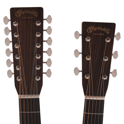Martin Standard Series Grand J-28E Doubleneck Spruce/East Indian Rosewood Natural Acoustic Guitars / Concert