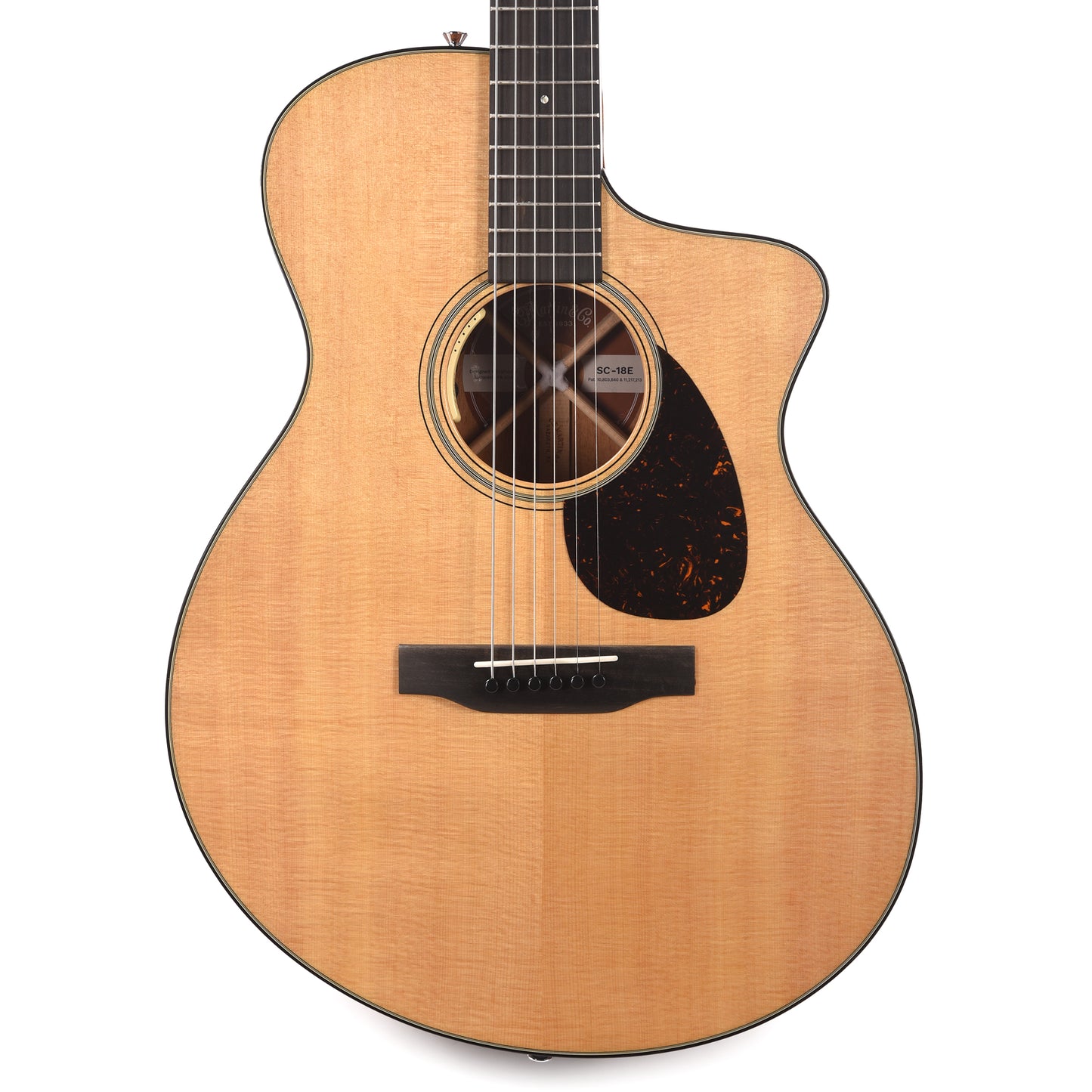 Martin Standard Series SC-18ELRB Spruce/Mahogany Natural w/LR Baggs Acoustic Guitars / Concert