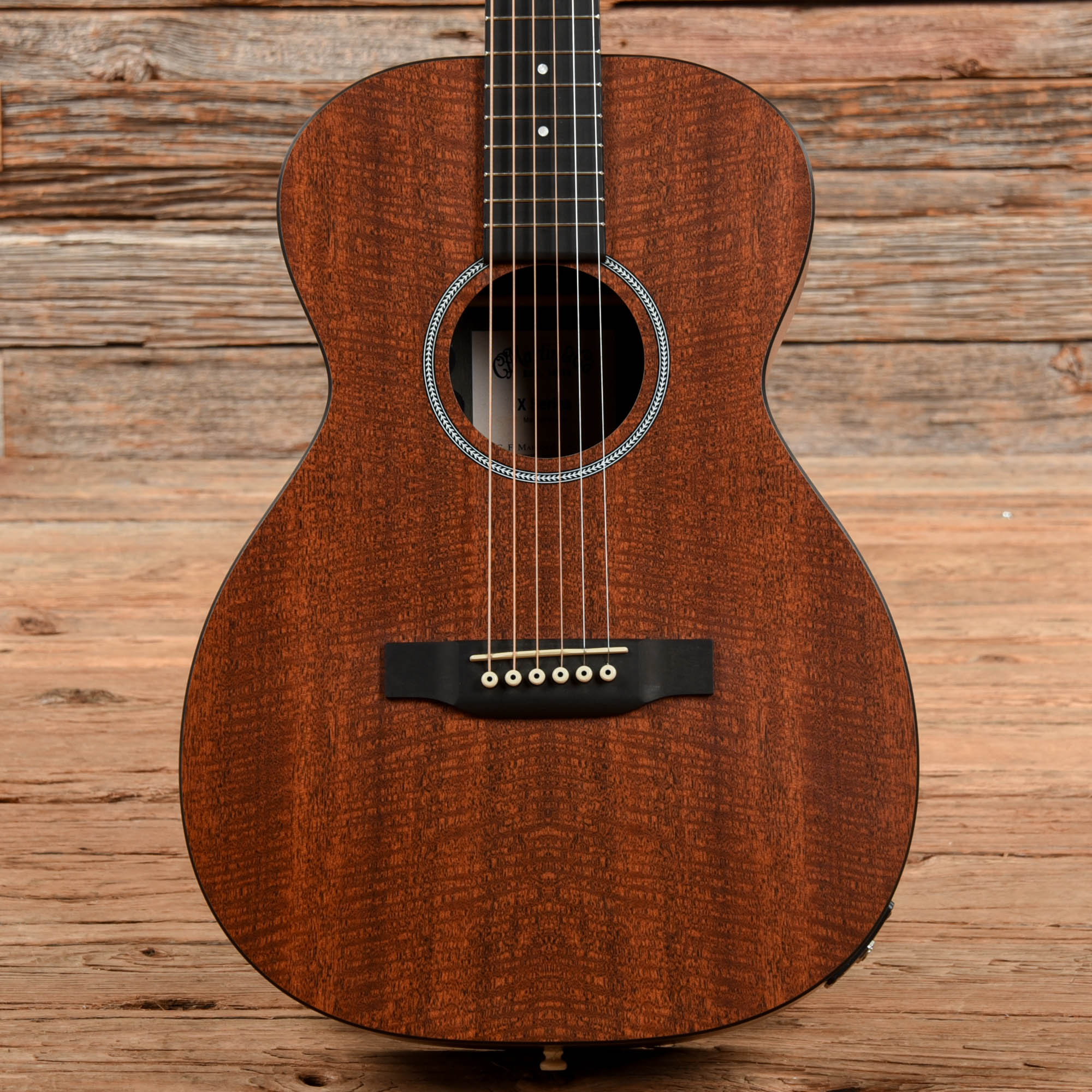 Martin X-Series 0-X1E Mahogany Natural Acoustic Guitars / Concert