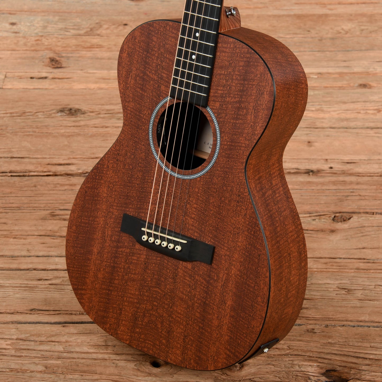 Martin X-Series 0-X1E Mahogany Natural Acoustic Guitars / Concert