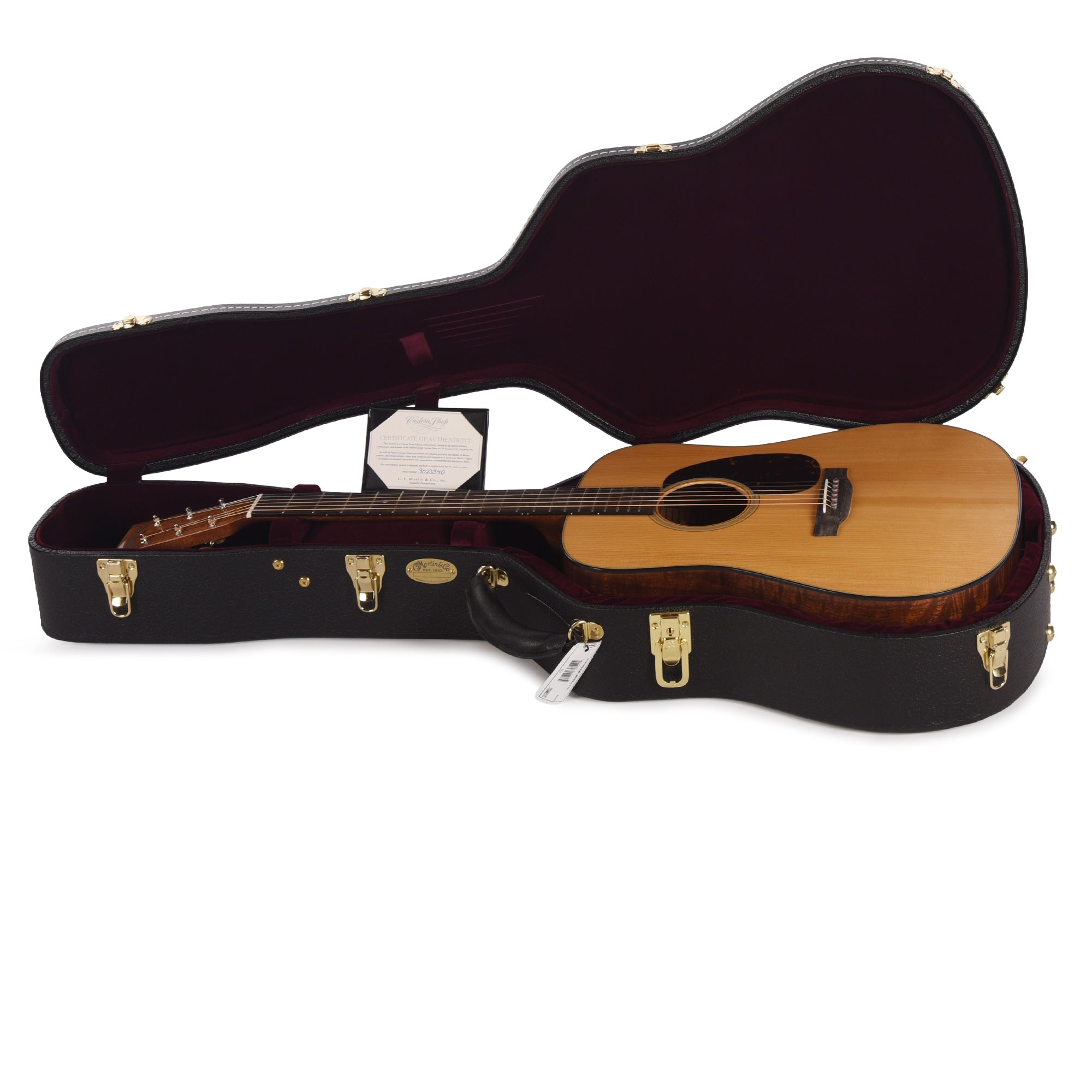 Martin Custom Shop D-18 Style Dreadnought Adirondack Spruce VTS/Flamed Mahogany Natural Vintage Gloss Acoustic Guitars / Dreadnought