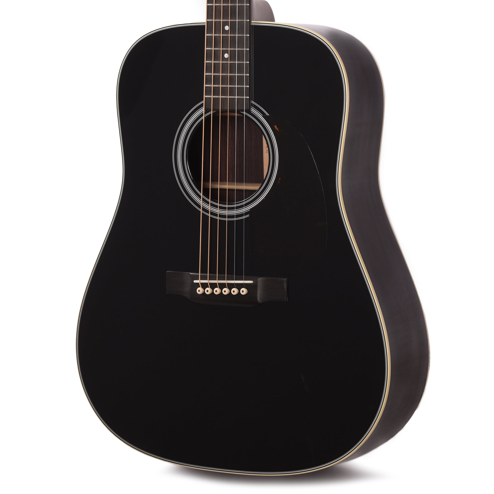 Martin Custom Shop D-28 VTS Sitka Spruce/East Indian Rosewood Black Top Acoustic Guitars / Dreadnought