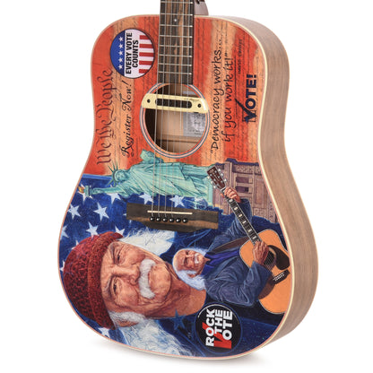 Martin D-11E Rock the Vote Spruce/American Sycamore w/Custom Artwork by Robert Goetzl (Limited Edition of 47 Guitars) Acoustic Guitars / Dreadnought