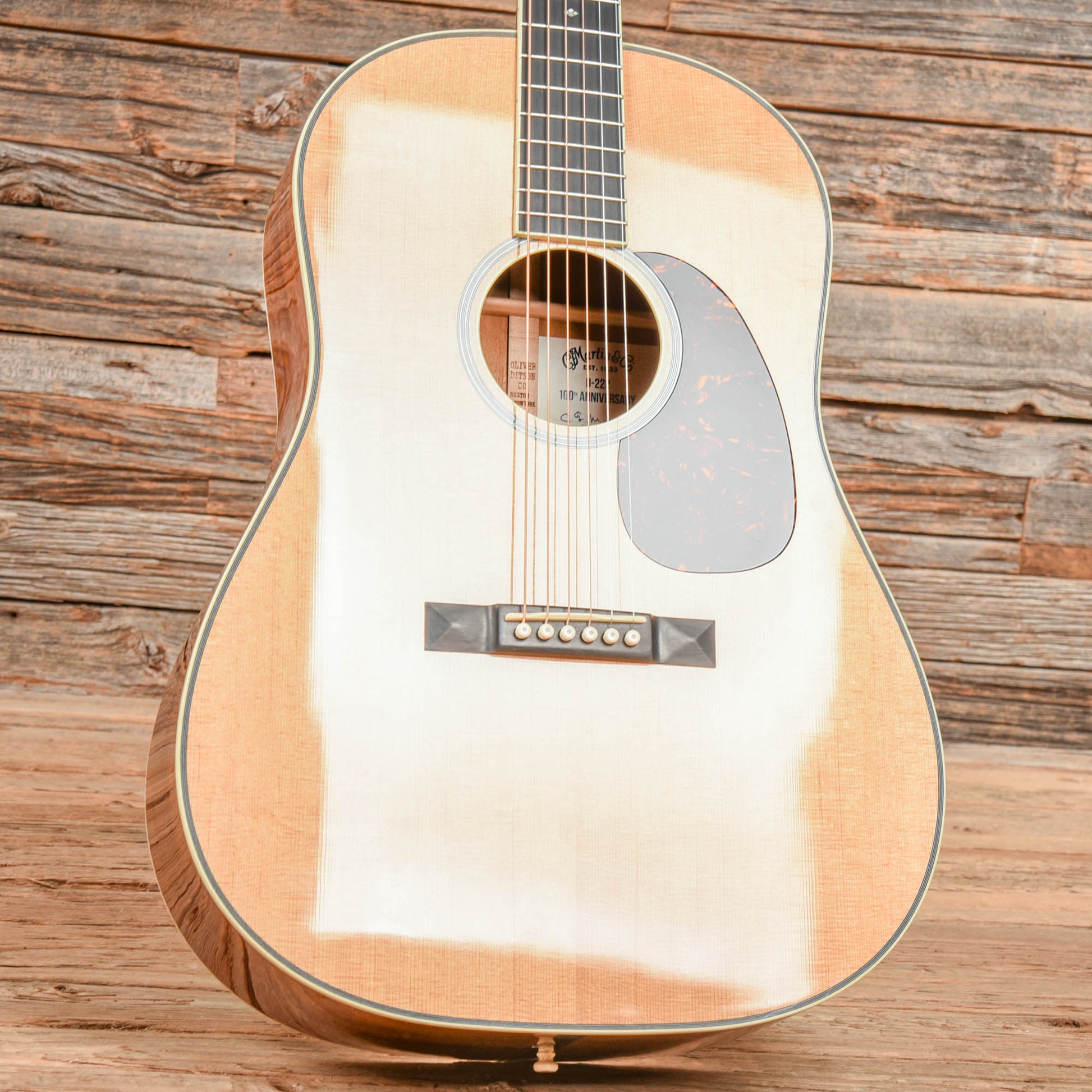Martin D-222 100th Anniversary Natural 2014 Acoustic Guitars / Dreadnought