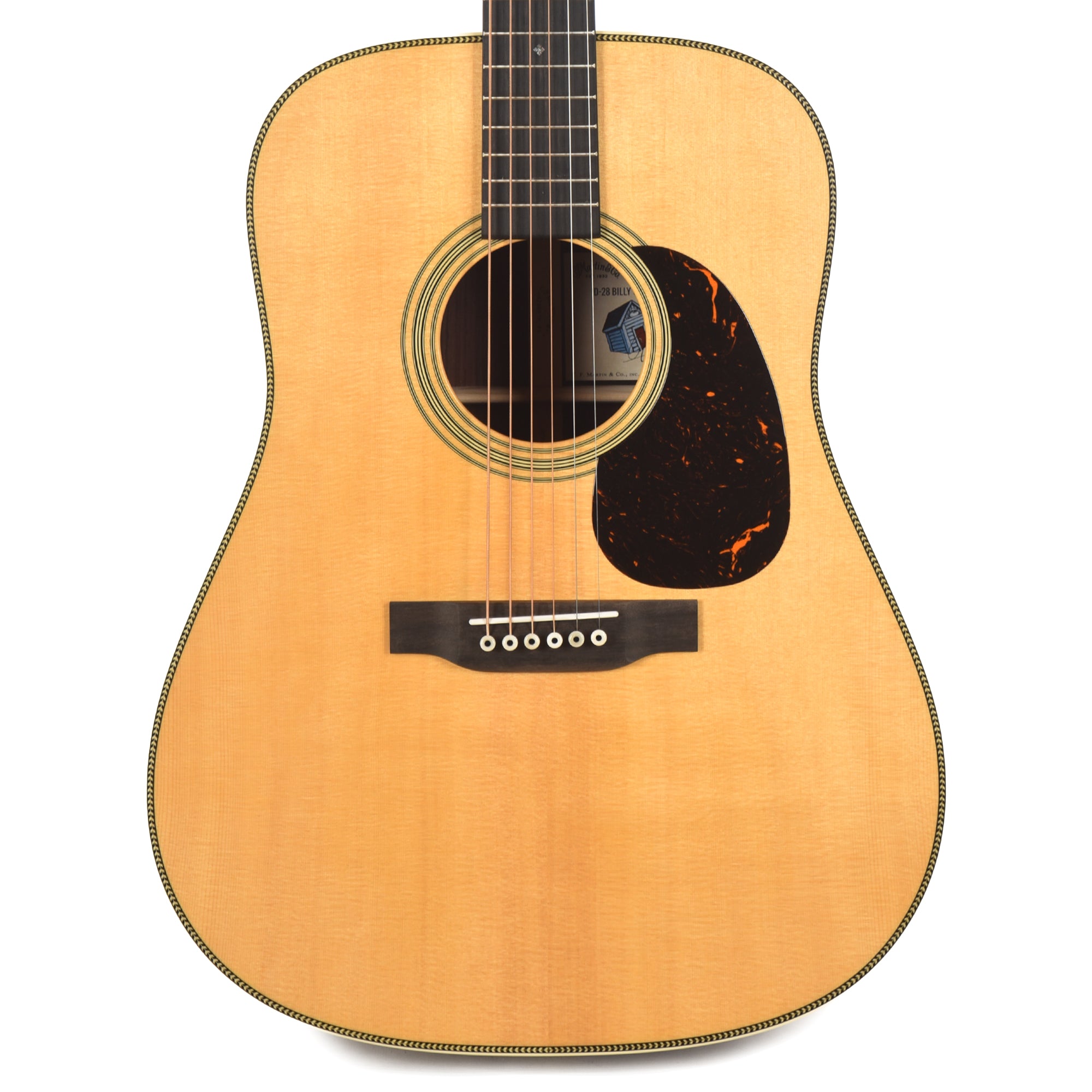 Martin D-28 Billy Strings Spruce/East Indian Rosewood Natural Acoustic Guitars / Dreadnought