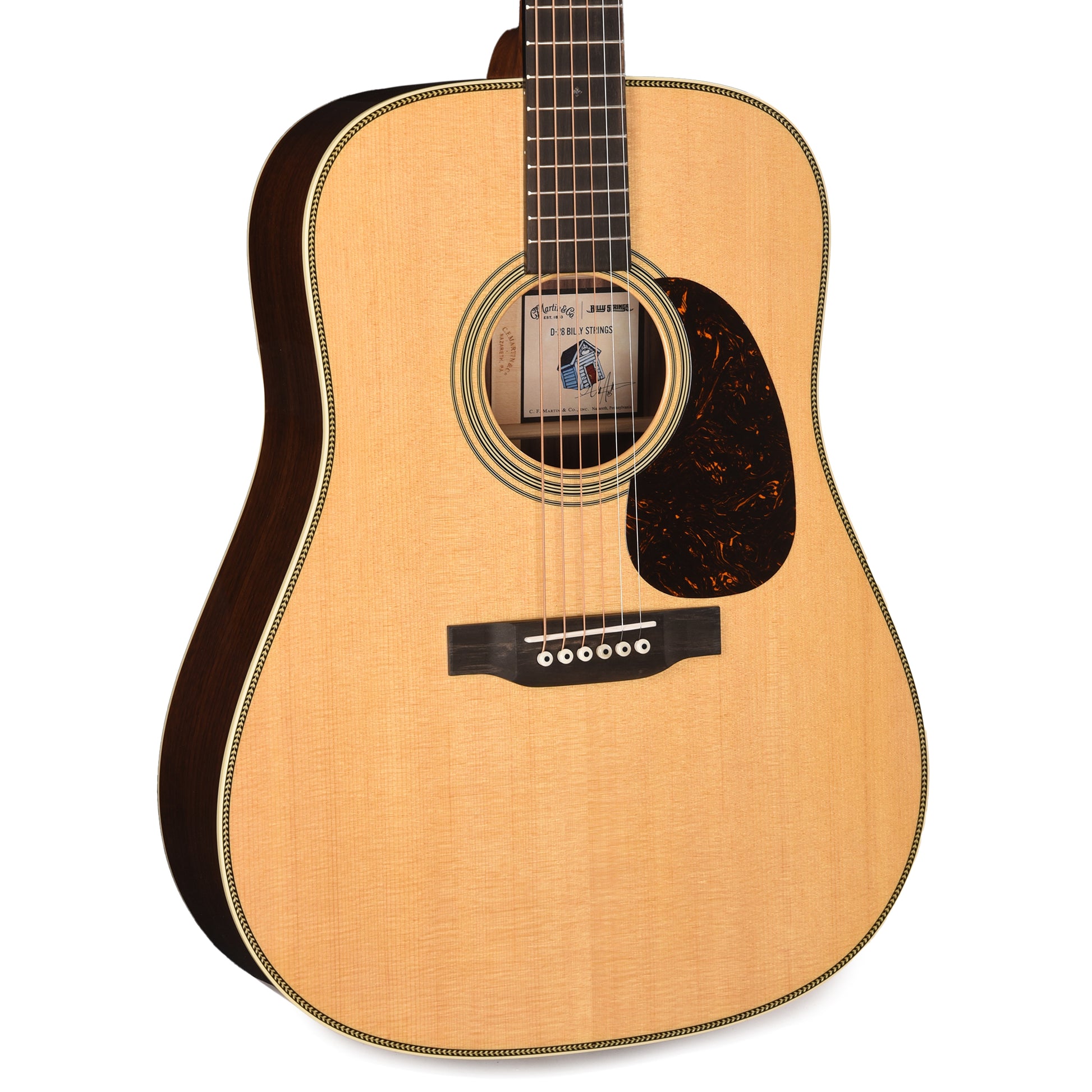 Martin D-28 Billy Strings Spruce/East Indian Rosewood Natural Acoustic Guitars / Dreadnought