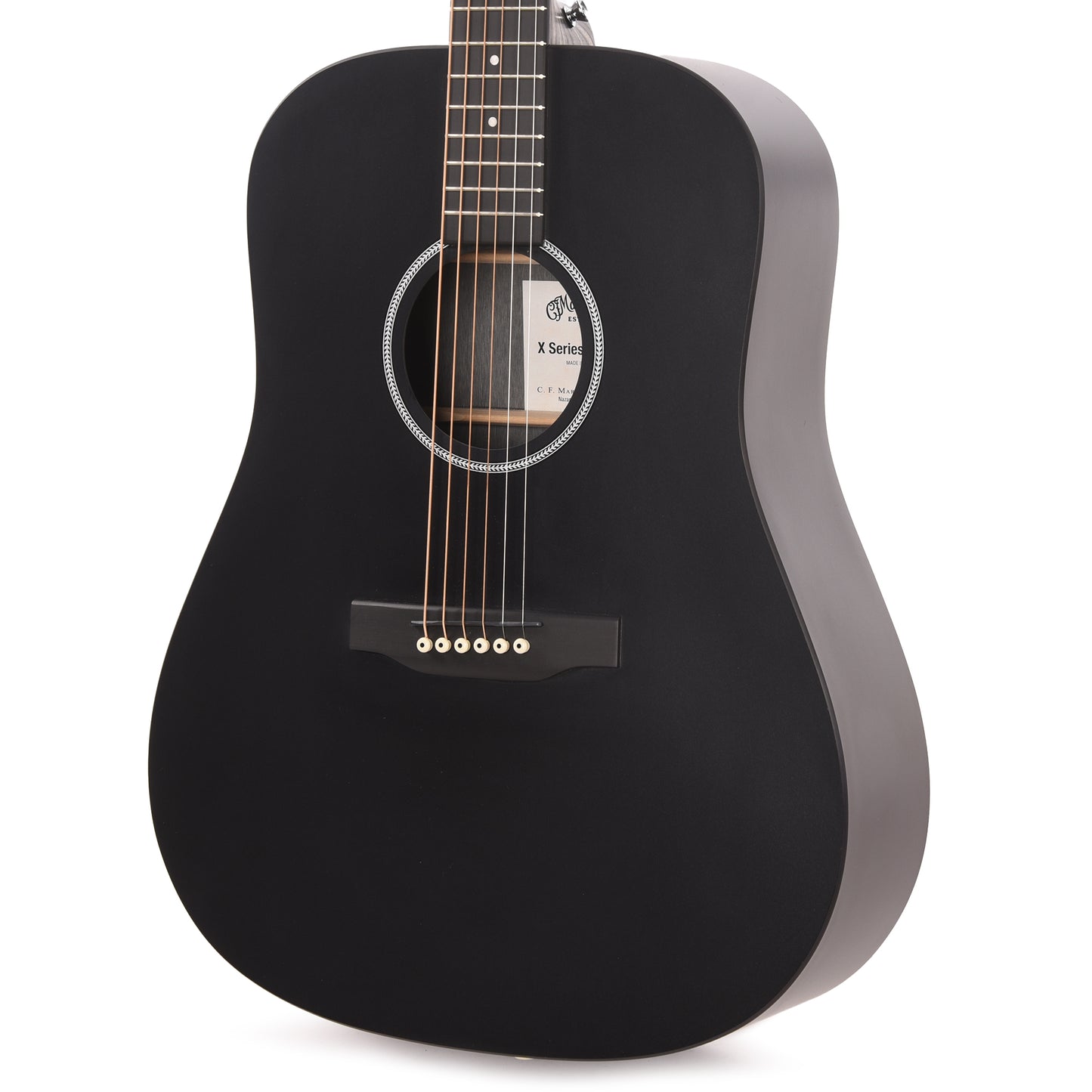 Martin D-X1 Black HPL Black Acoustic Guitars / Dreadnought