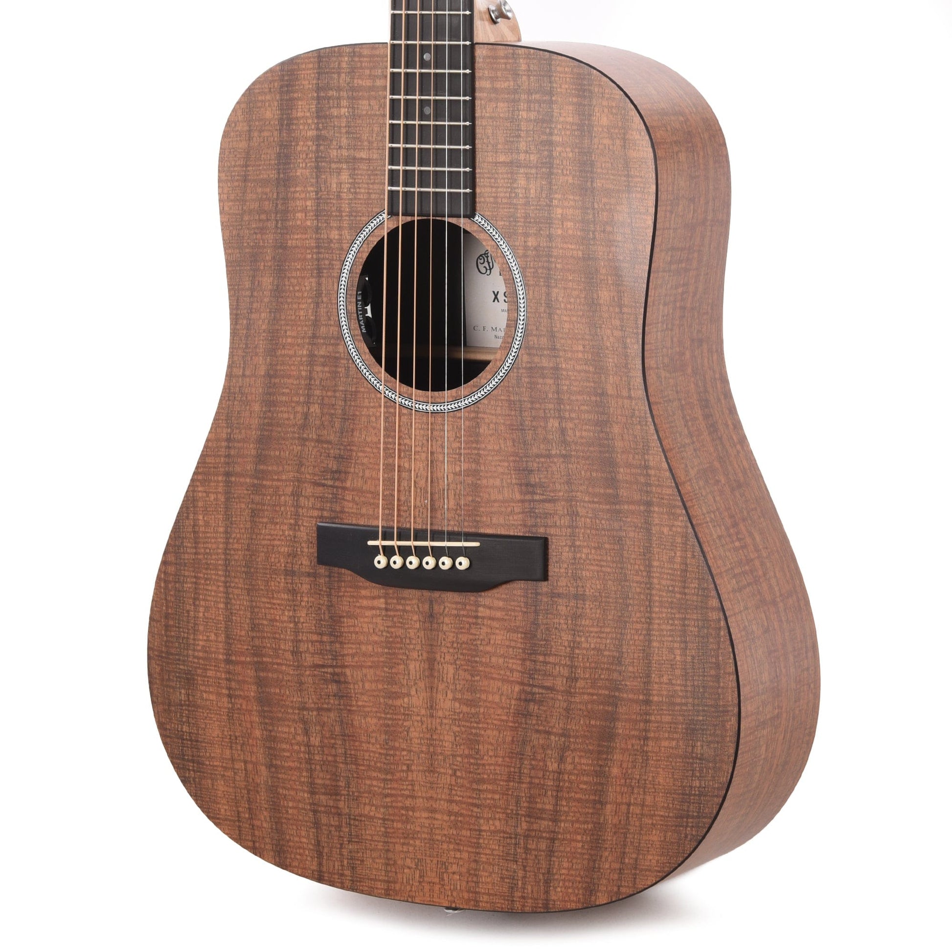 Martin D-X1E Figured Koa Pattern HPL Natural Acoustic Guitars / Dreadnought