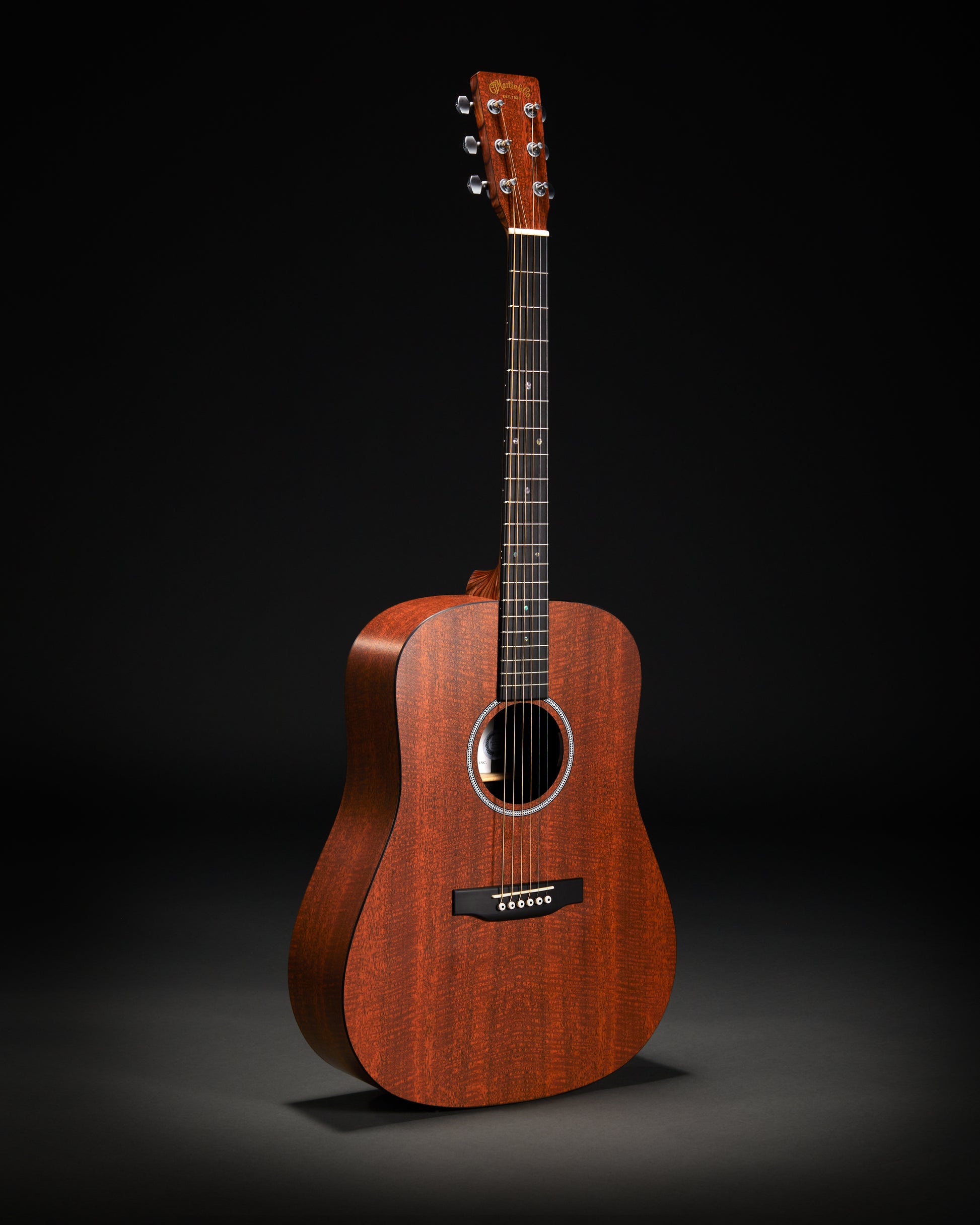 Martin D-X1E Figured Mahogany Pattern HPL Natural Acoustic Guitars / Dreadnought