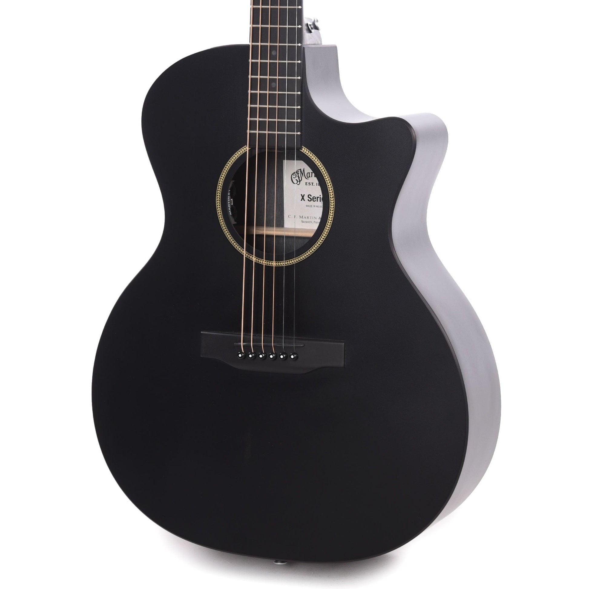 Martin GPC-X1E Black HPL Black Acoustic Guitars / Dreadnought