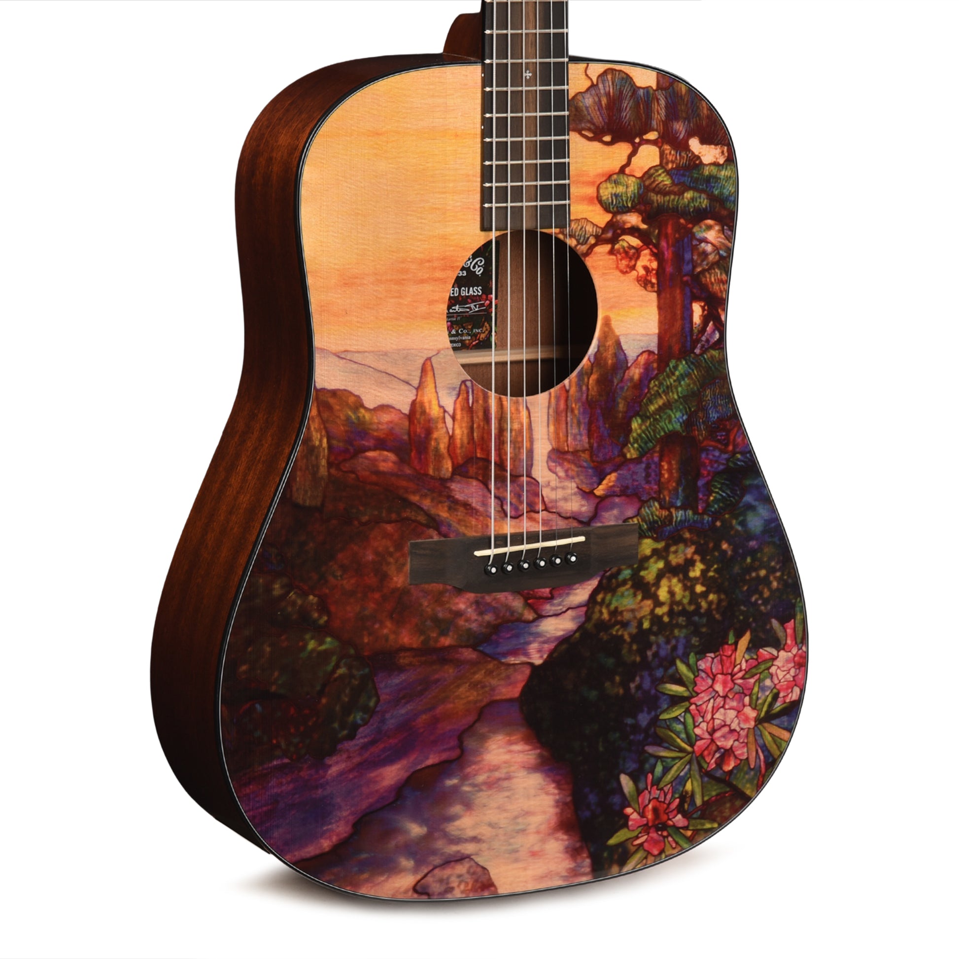Martin Limited Edition D-11 Custom Stained Glass Ink Spruce/Sapele Acoustic Guitars / Dreadnought