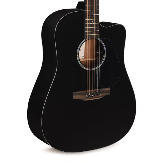 Martin Road Series DC-10E Modern Spruce/Sapele Black Acoustic Guitars / Dreadnought