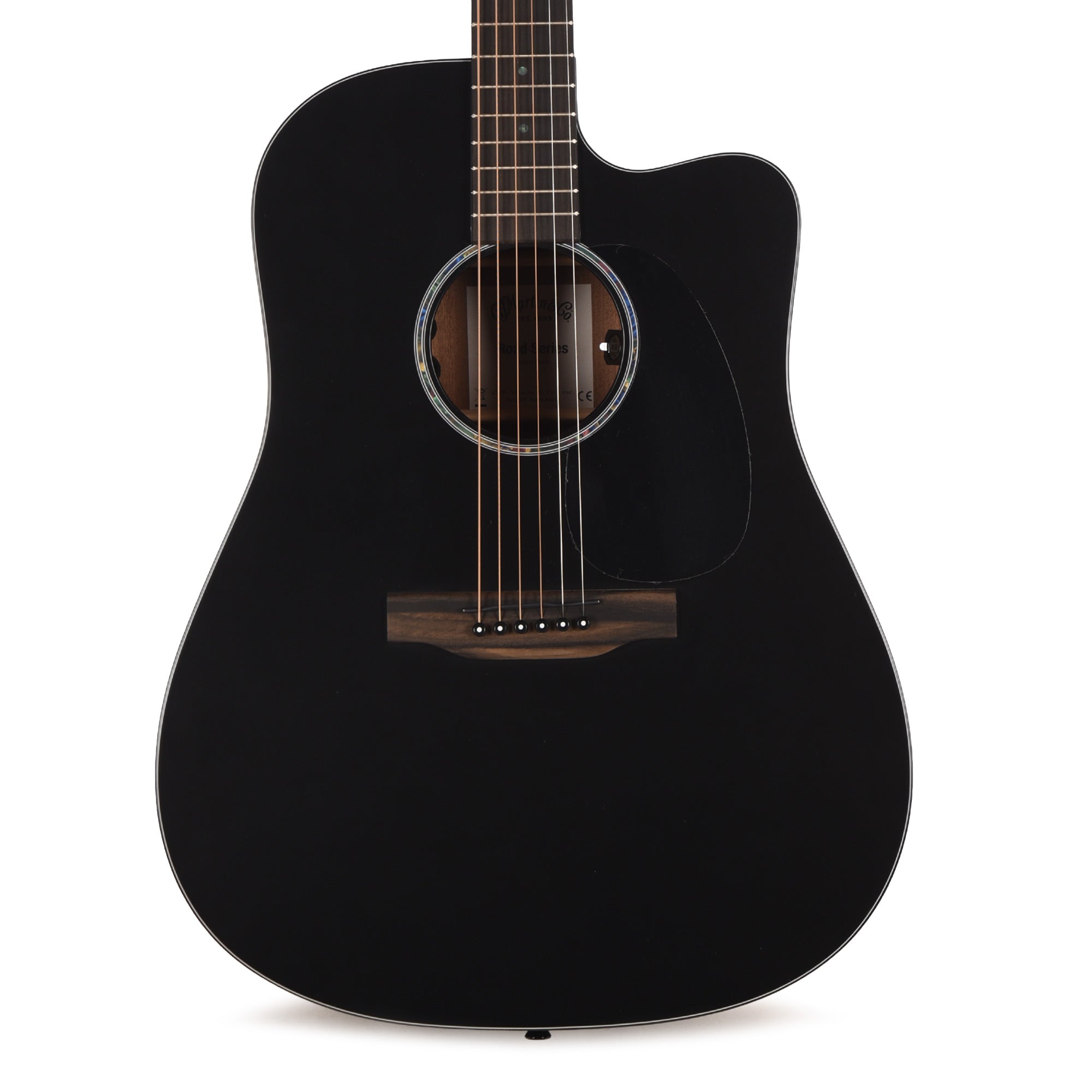 Martin Road Series DC-10E Modern Spruce/Sapele Black Acoustic Guitars / Dreadnought