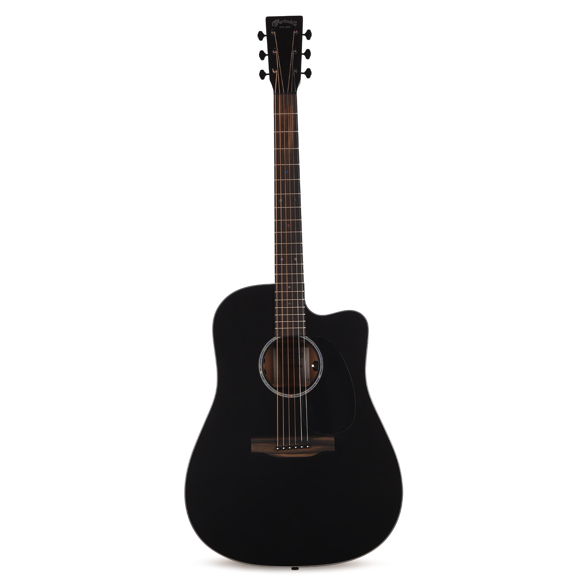 Martin Road Series DC-10E Modern Spruce/Sapele Black Acoustic Guitars / Dreadnought