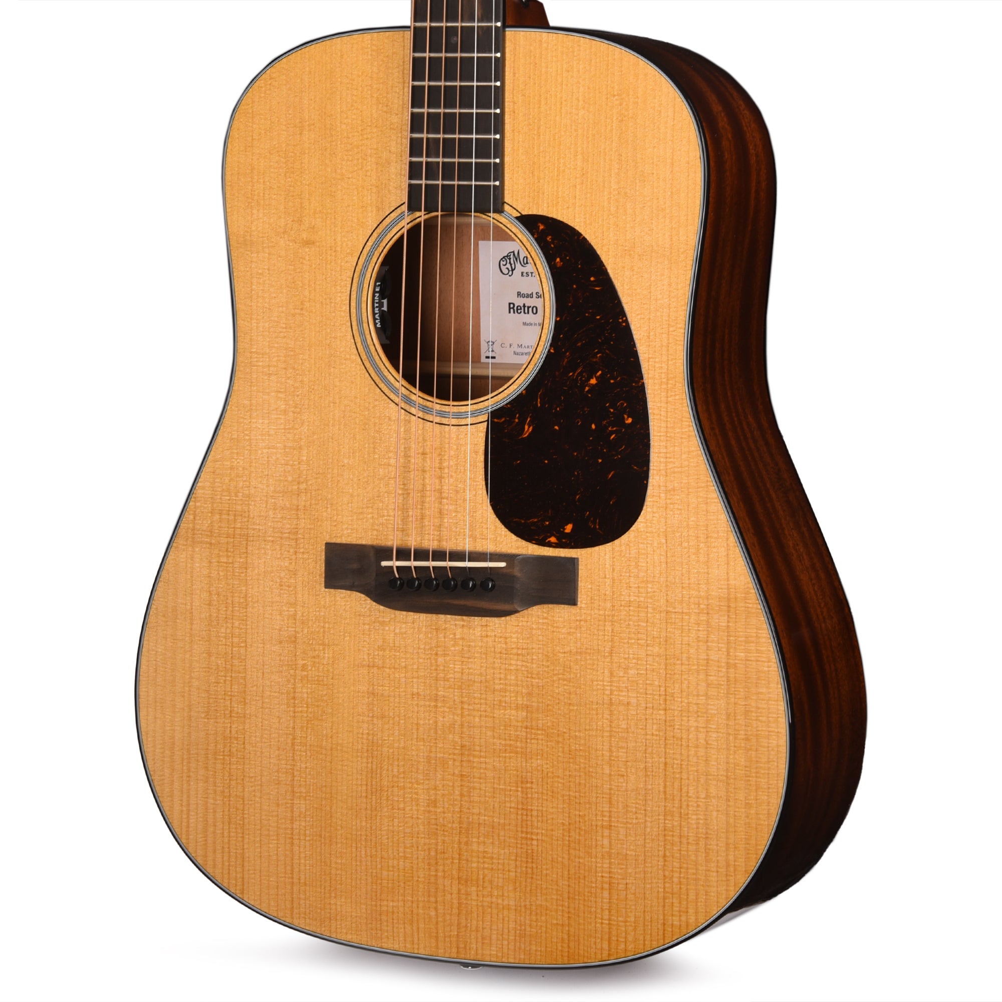 Martin Road Series DE Retro Plus Torrefied Spruce/Mahogany Natural Acoustic Guitars / Dreadnought