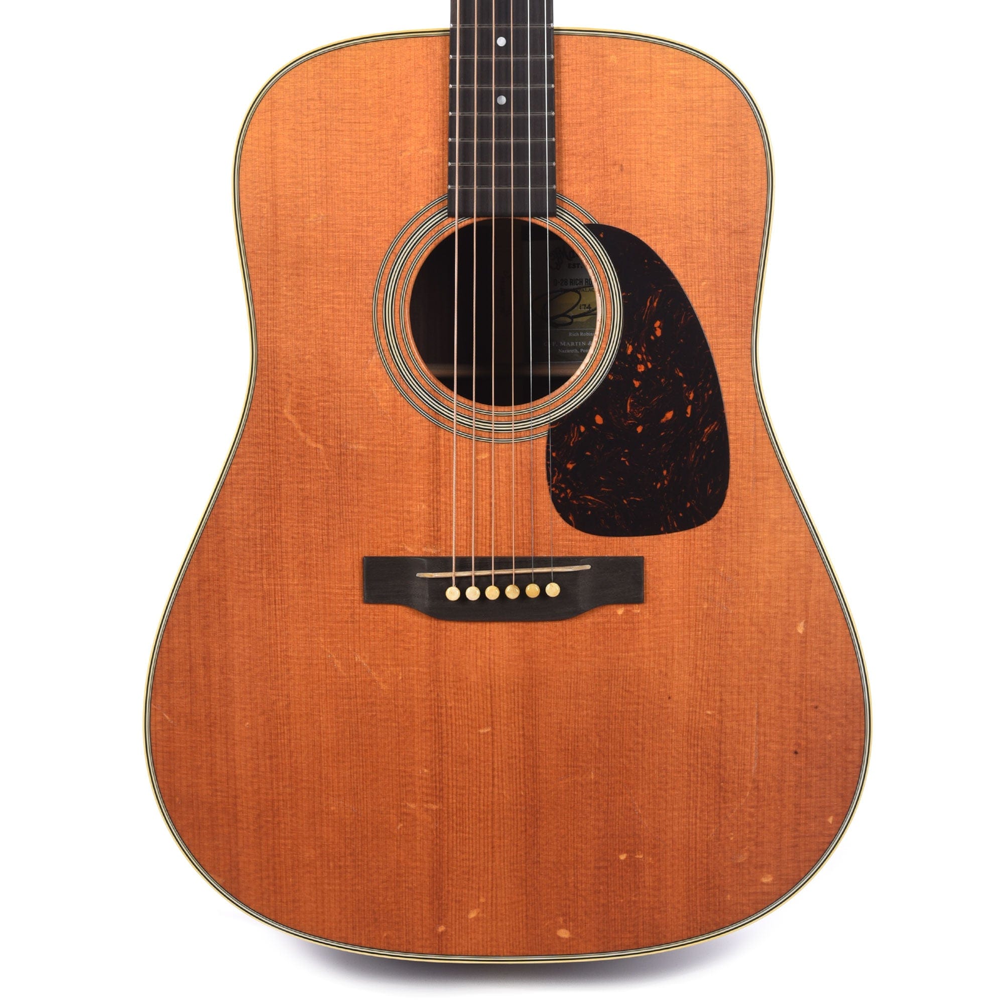 Martin Signature Rich Robinson D-28 Aged Sitka/Rosewood Natural Acoustic Guitars / Dreadnought