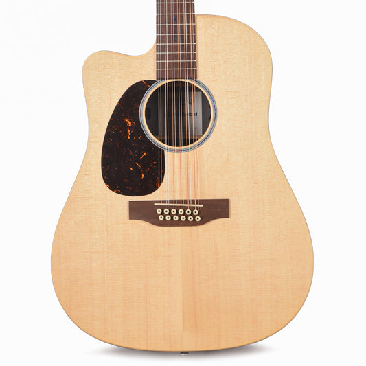 Martin DC-X2E 12-String Spruce/Brazilian Rosewood Pattern HPL Natural LEFTY Acoustic Guitars / Left-Handed