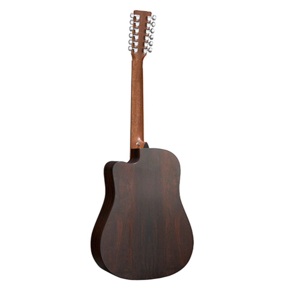 Martin DC-X2E 12-String Spruce/Brazilian Rosewood Pattern HPL Natural Acoustic Guitars / Left-Handed