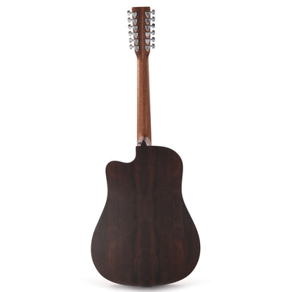 Martin DC-X2E 12-String Spruce/Brazilian Rosewood Pattern HPL Natural Acoustic Guitars / Left-Handed