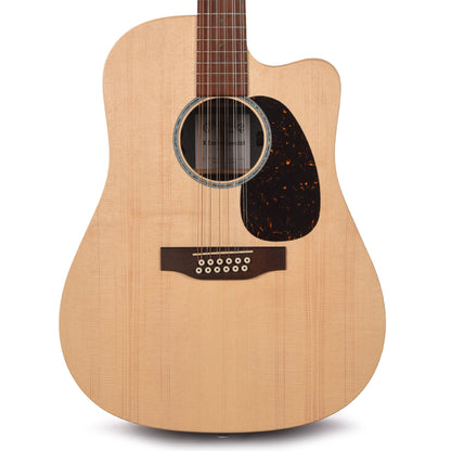 Martin DC-X2E 12-String Spruce/Brazilian Rosewood Pattern HPL Natural Acoustic Guitars / Left-Handed