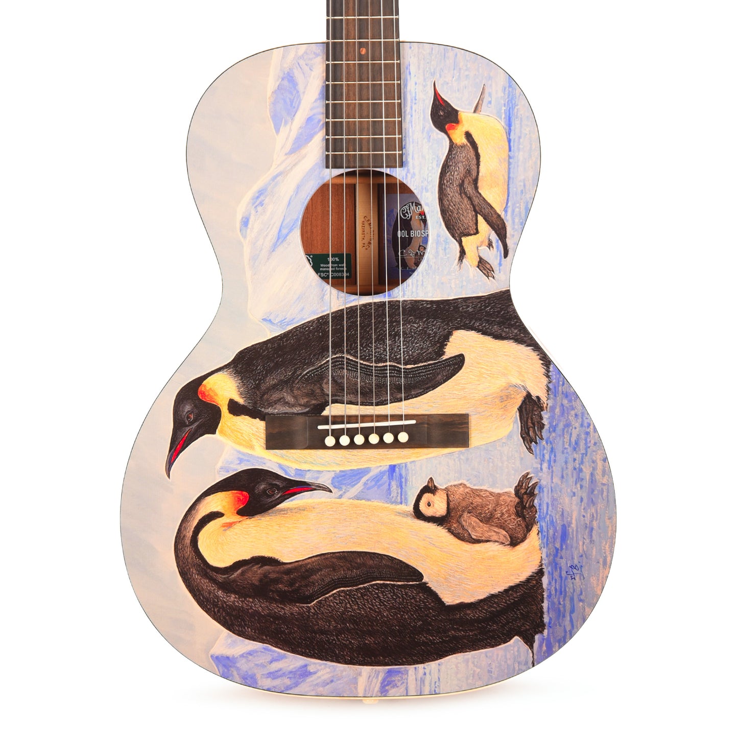 Martin Certified Wood 00L Biosphere IV w/Custom Artwork by Robert Goetzl Acoustic Guitars