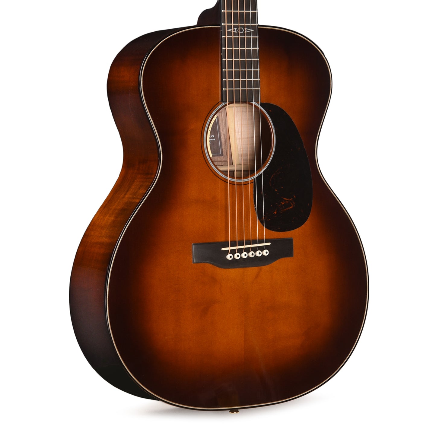Martin Certified Wood Series GPE Inception Maple Cutaway European Spruce/Flamed Maple Amber Fade Sunburst Acoustic Guitars