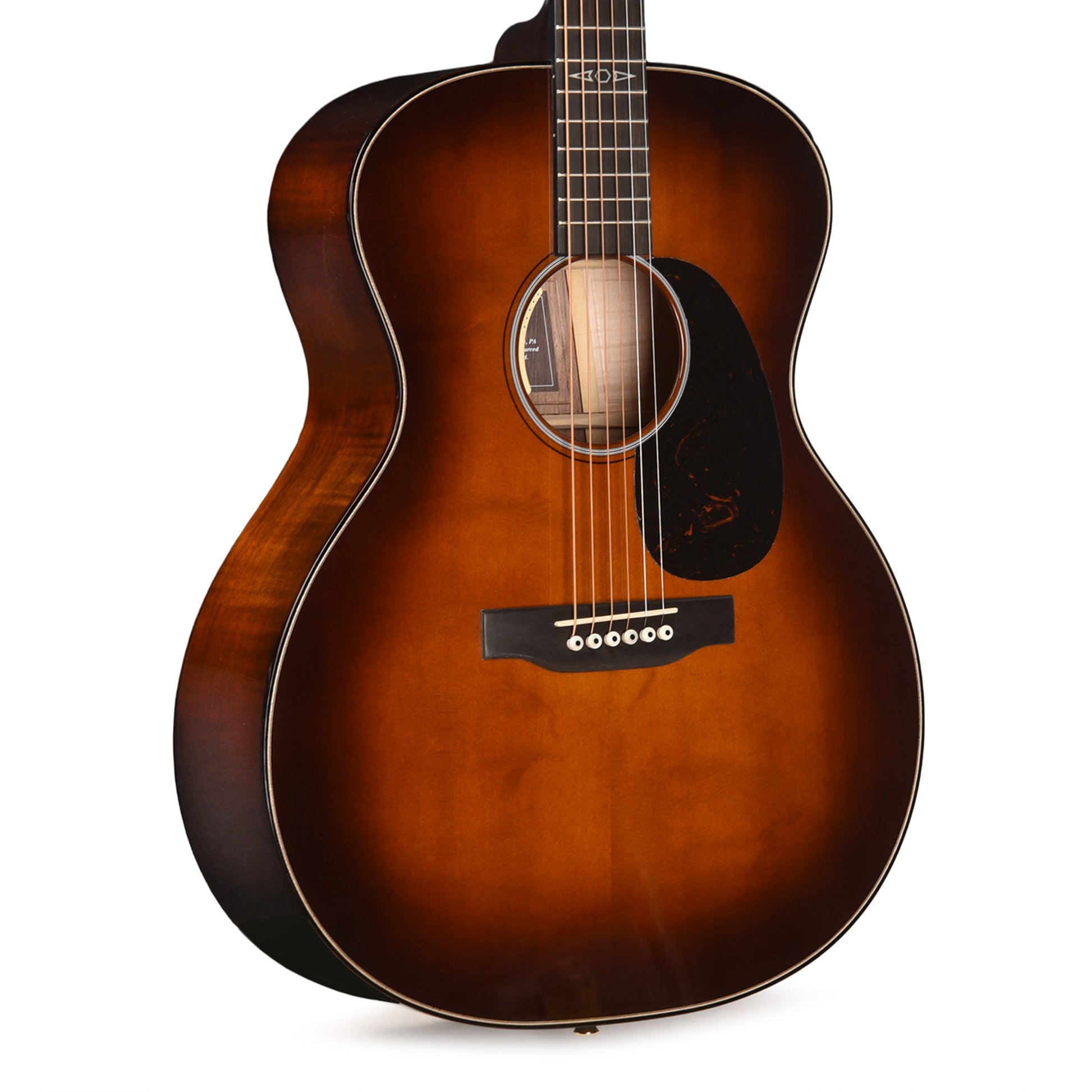 Martin Certified Wood Series GPE Inception Maple Cutaway European Spruce/Flamed Maple Amber Fade Sunburst Acoustic Guitars