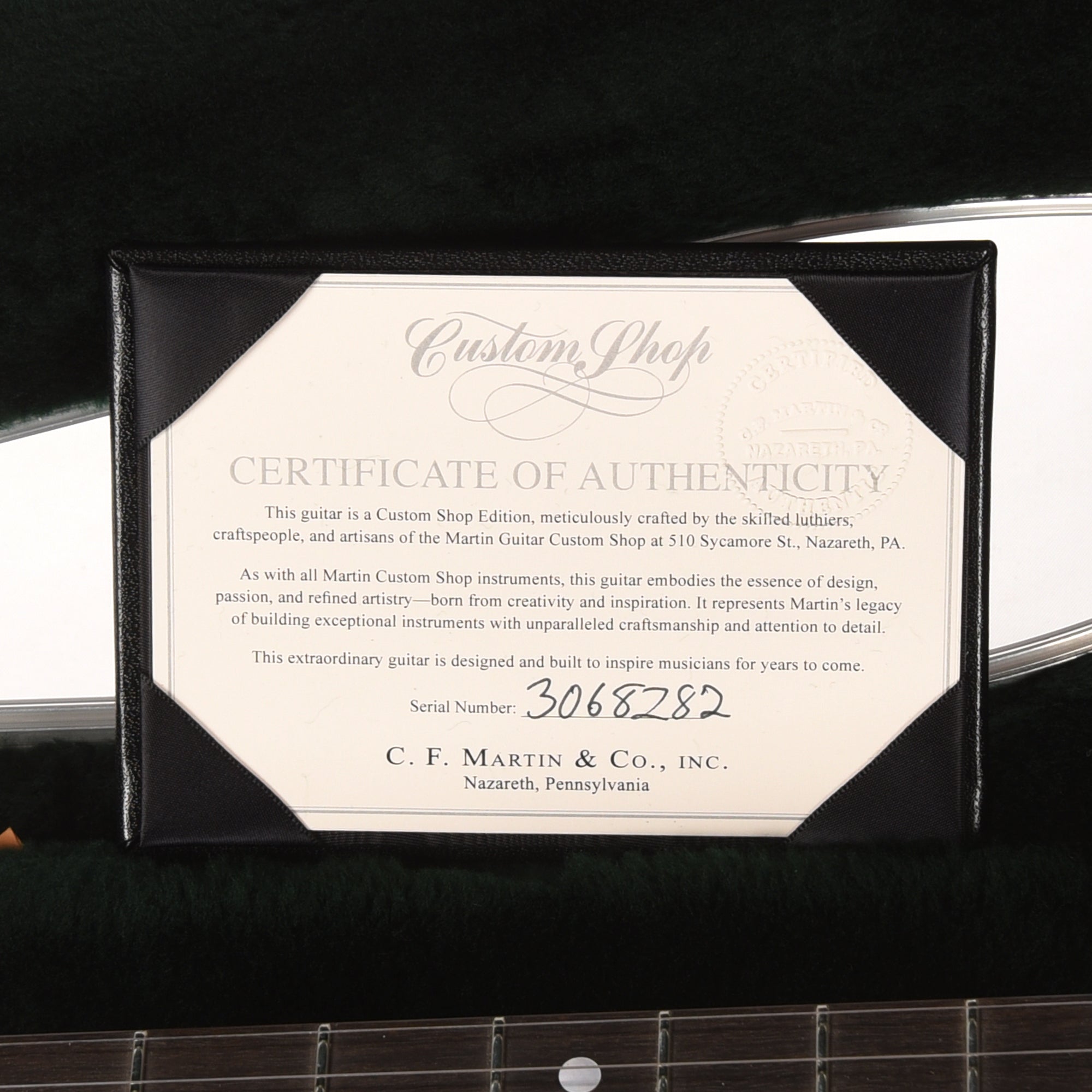 Martin Custom Shop 28-Style Dreadnought VTS Sitka Spruce/East Indian Rosewood Black Top Acoustic Guitars