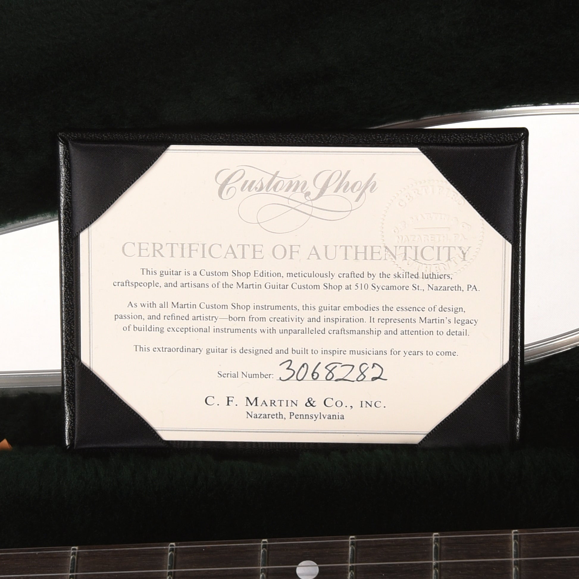 Martin Custom Shop 28-Style Dreadnought VTS Sitka Spruce/East Indian Rosewood Black Top Acoustic Guitars