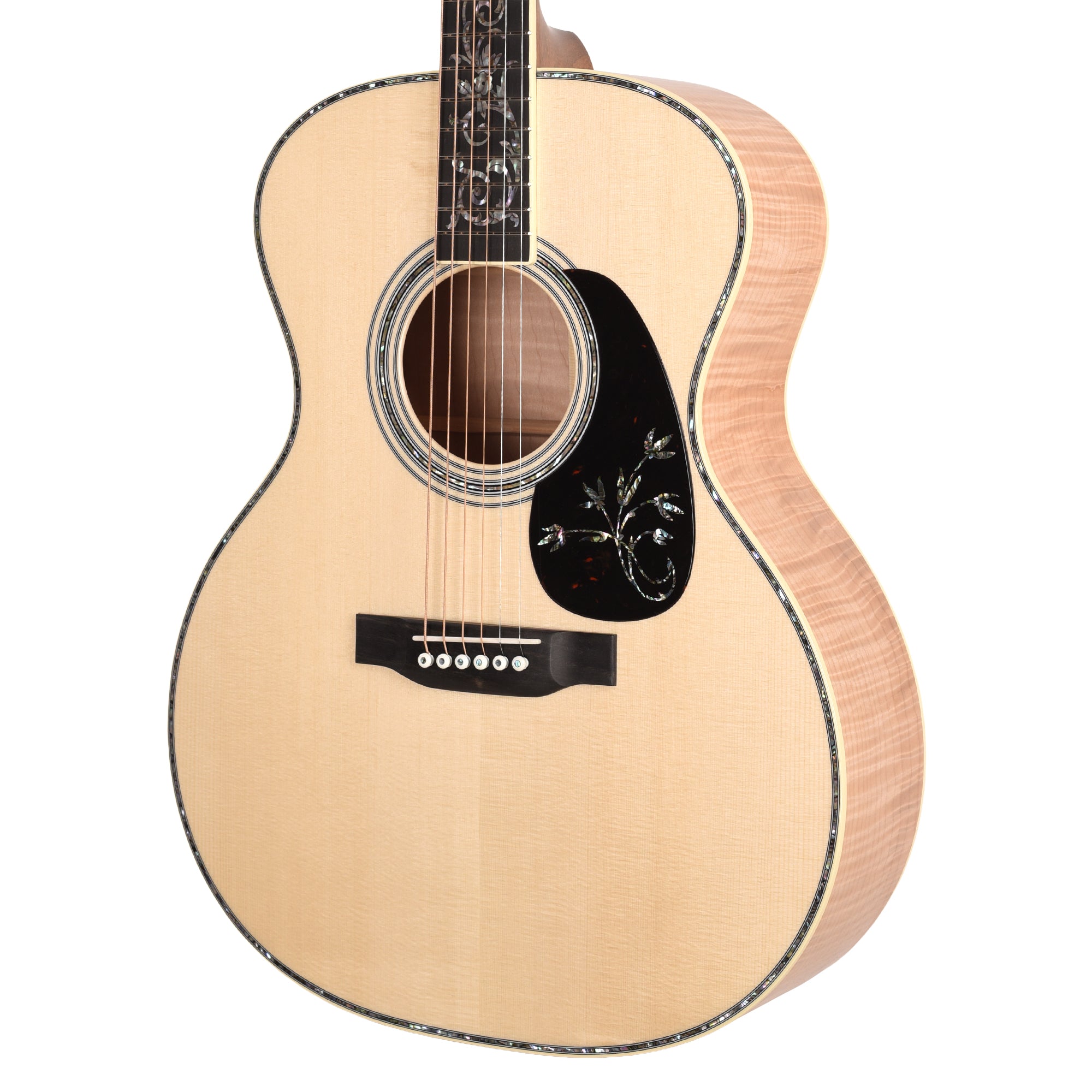 Martin Custom Shop GP-41 Style Grand Performance Italian ALes Pauline Spruce/Pacific Big Leaf Flamed Maple Natural Acoustic Guitars