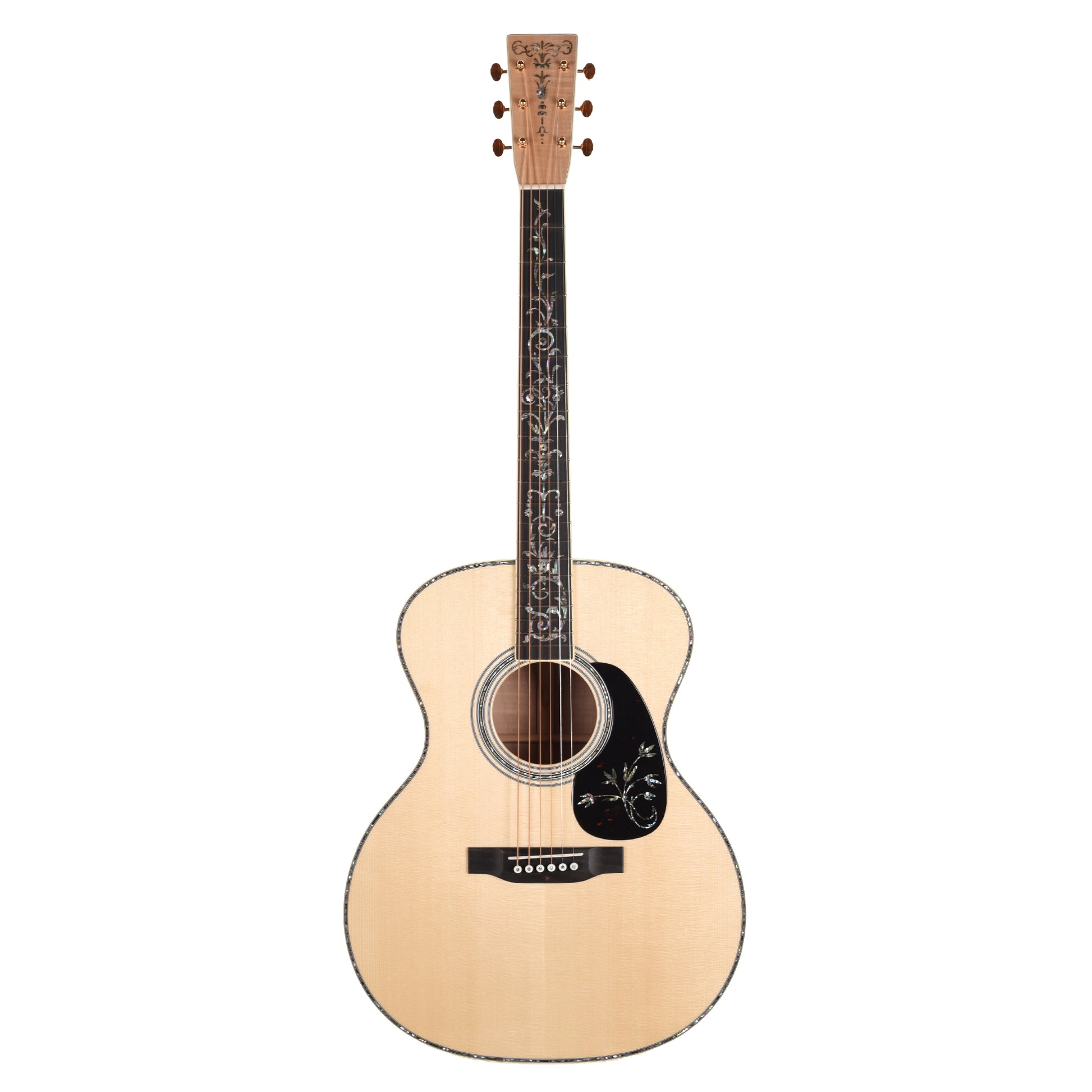 Martin Custom Shop GP-41 Style Grand Performance Italian ALes Pauline Spruce/Pacific Big Leaf Flamed Maple Natural Acoustic Guitars