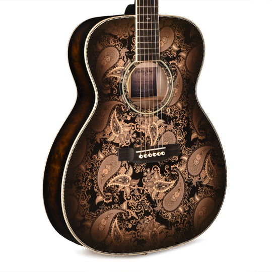Martin Custom Shop M Paisley Engelmann Spruce/Quilted Maple Ember Burst Acoustic Guitars