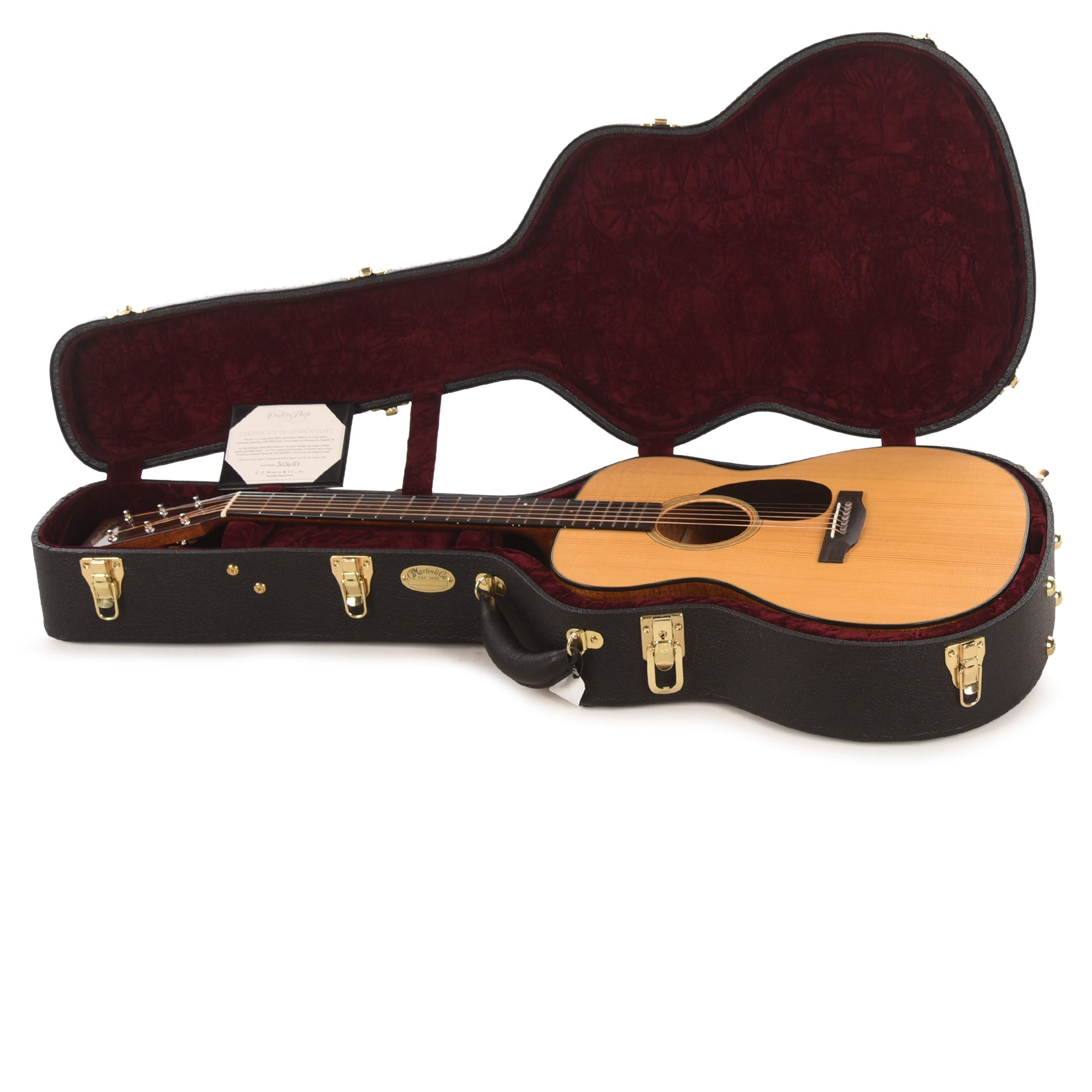 Martin Custom Shop OM-18 Style Auditorium Adirondack Spruce VTS/Flamed Mahogany Natural Vintage Gloss Acoustic Guitars