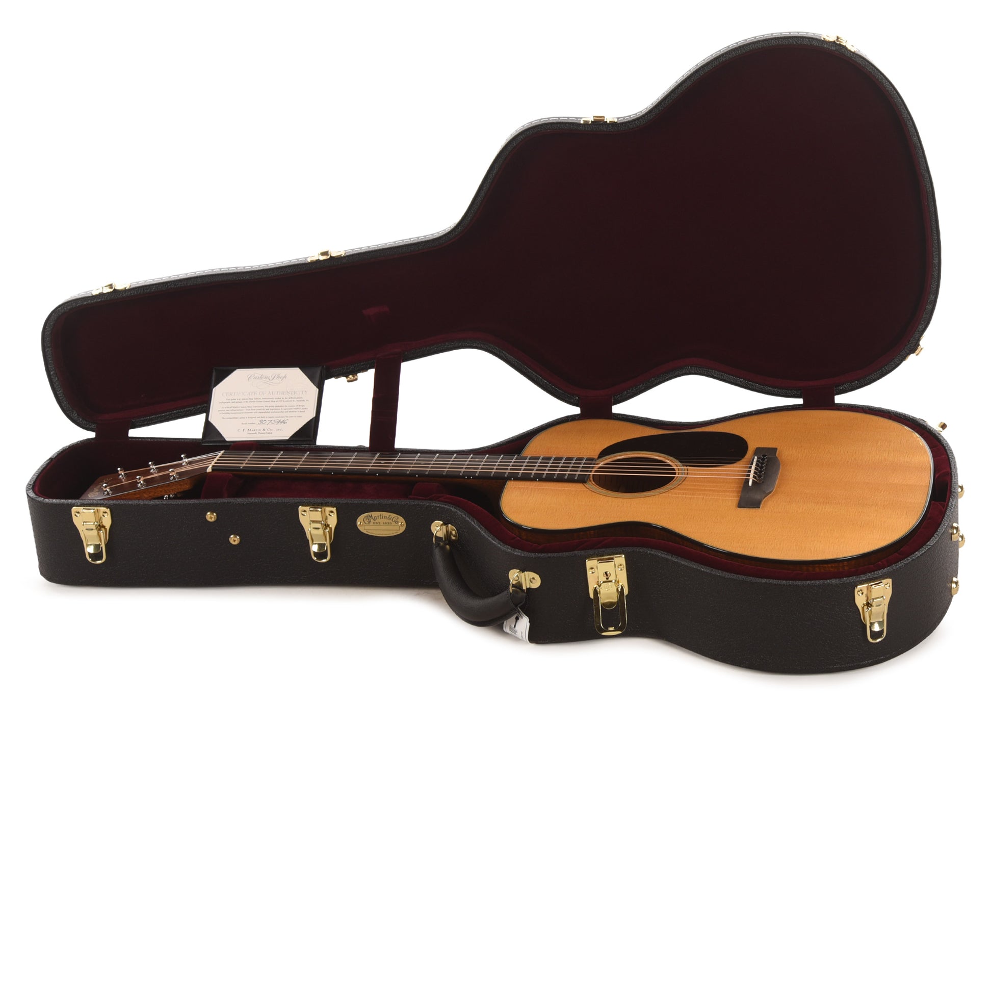 Martin Custom Shop OM-18 Style Auditorium Sitka Spruce VTS/Flamed Mahogany Natural Acoustic Guitars