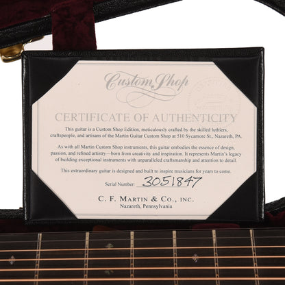 Martin Custom Shop OM-28 Style Auditorium Adirondack Spruce VTS/Guatemalan Rosewood Natural Acoustic Guitars