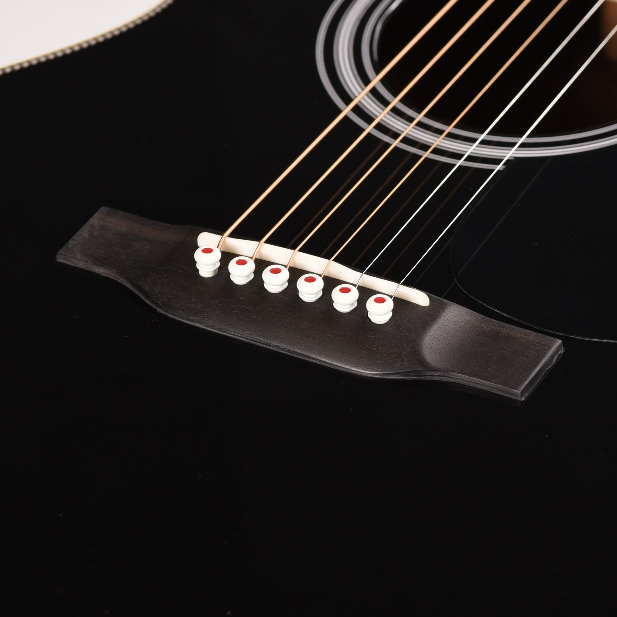 Martin Custom Shop OM-28 Style Auditorium Adirondack Spruce VTS/Wild Grain East Indian Rosewood Black Top Acoustic Guitars