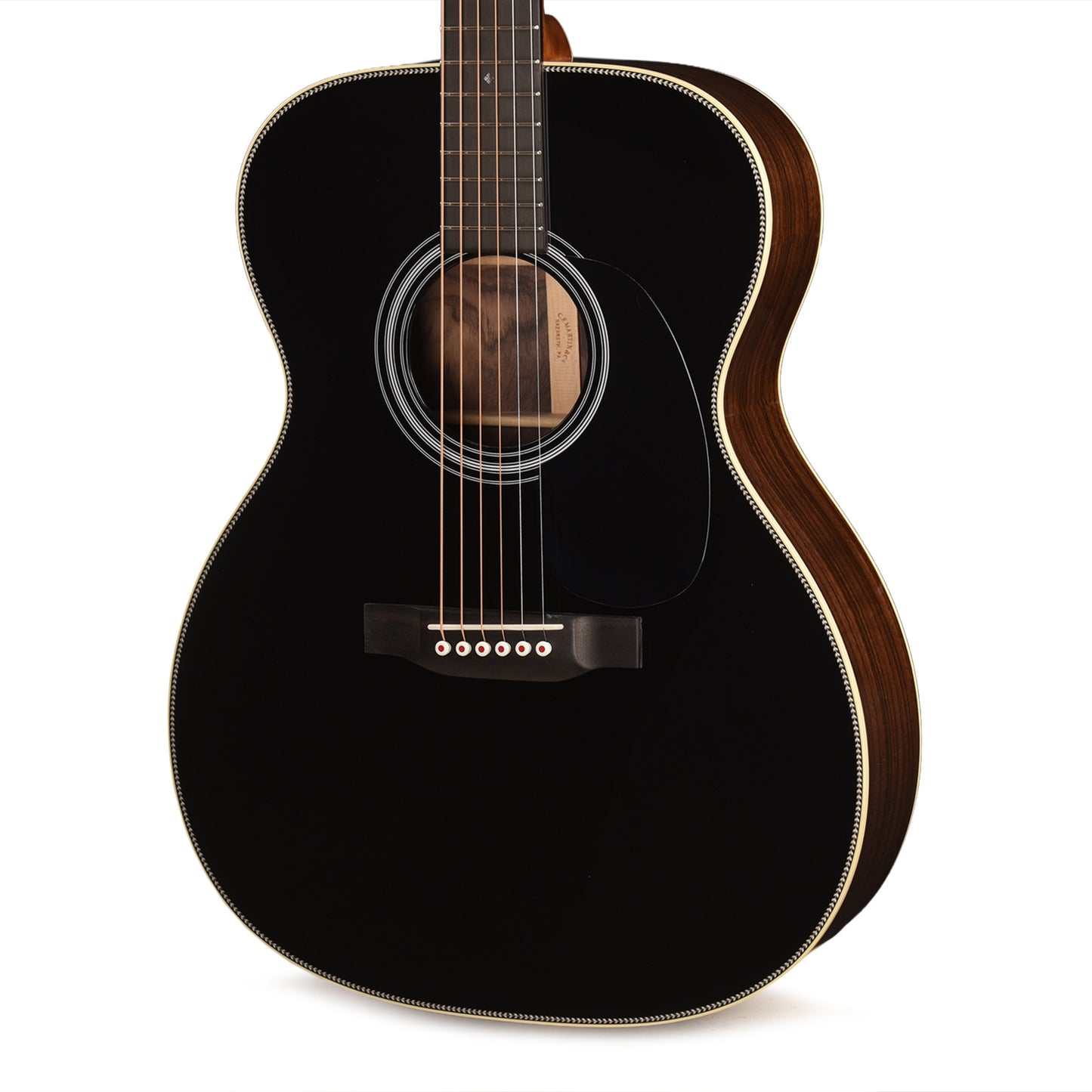 Martin Custom Shop OM-28 Style Auditorium Adirondack Spruce VTS/Wild Grain East Indian Rosewood Black Top Acoustic Guitars