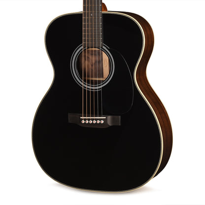 Martin Custom Shop OM-28 Style Auditorium Adirondack Spruce VTS/Wild Grain East Indian Rosewood Black Top Acoustic Guitars