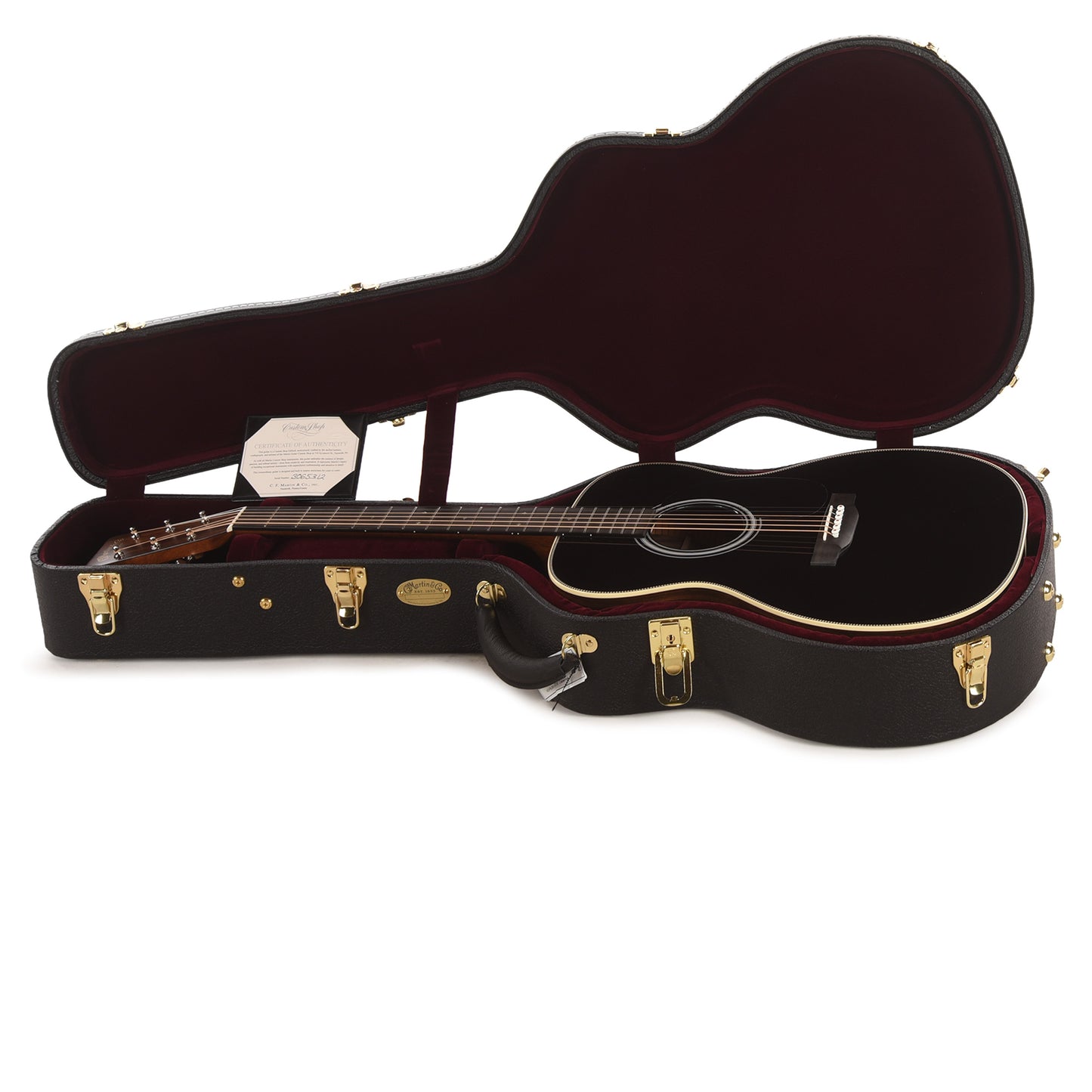 Martin Custom Shop OM-28 Style Auditorium Adirondack Spruce VTS/Wild Grain East Indian Rosewood Black Top Acoustic Guitars