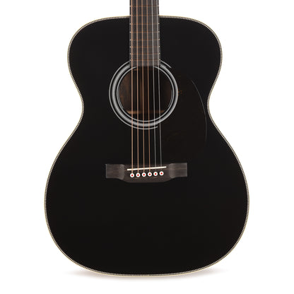 Martin Custom Shop OM-28 Style Auditorium Adirondack Spruce VTS/Ziricote Black Top Acoustic Guitars